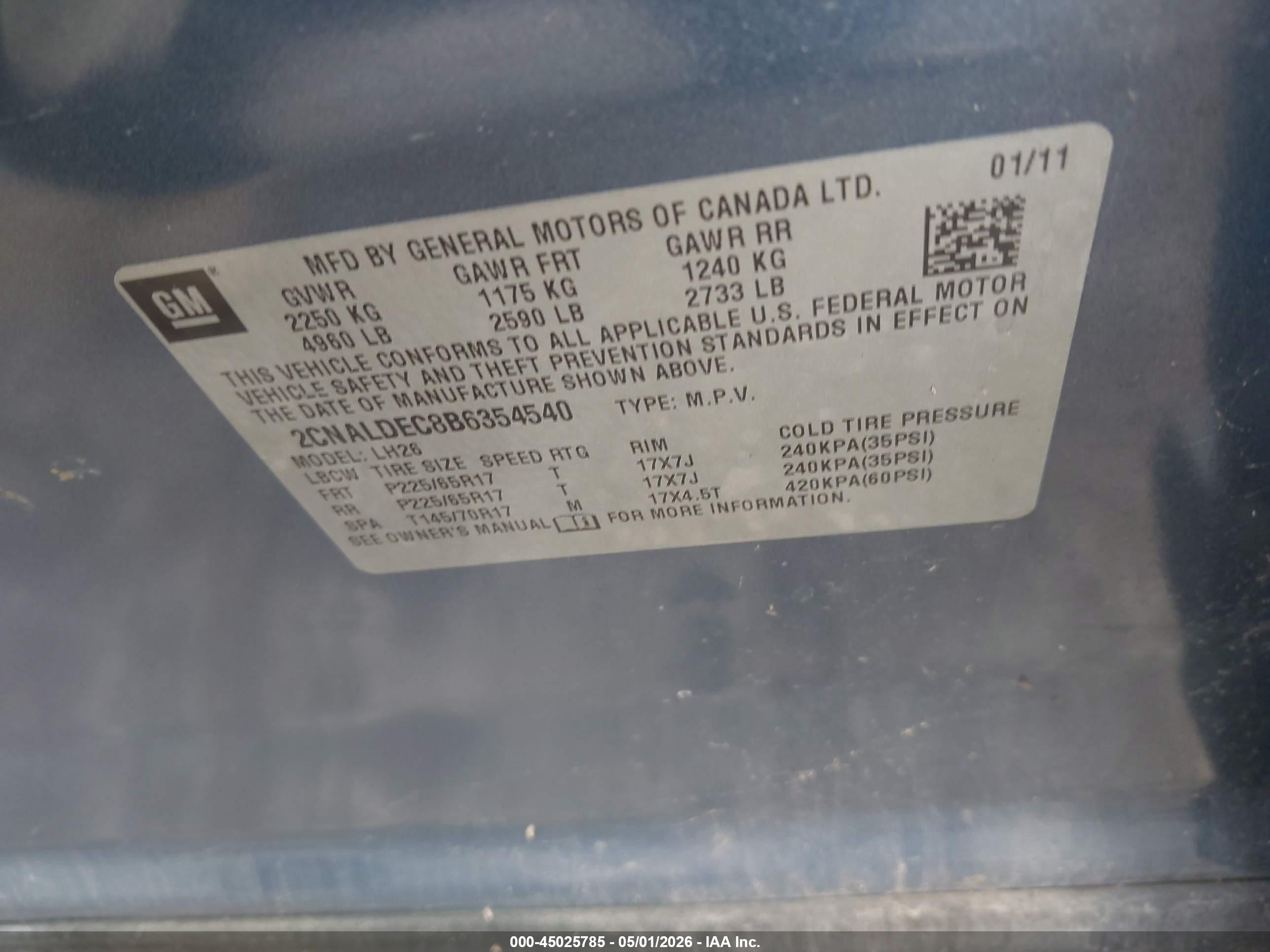 CHEVROLET EQUINOX image 9