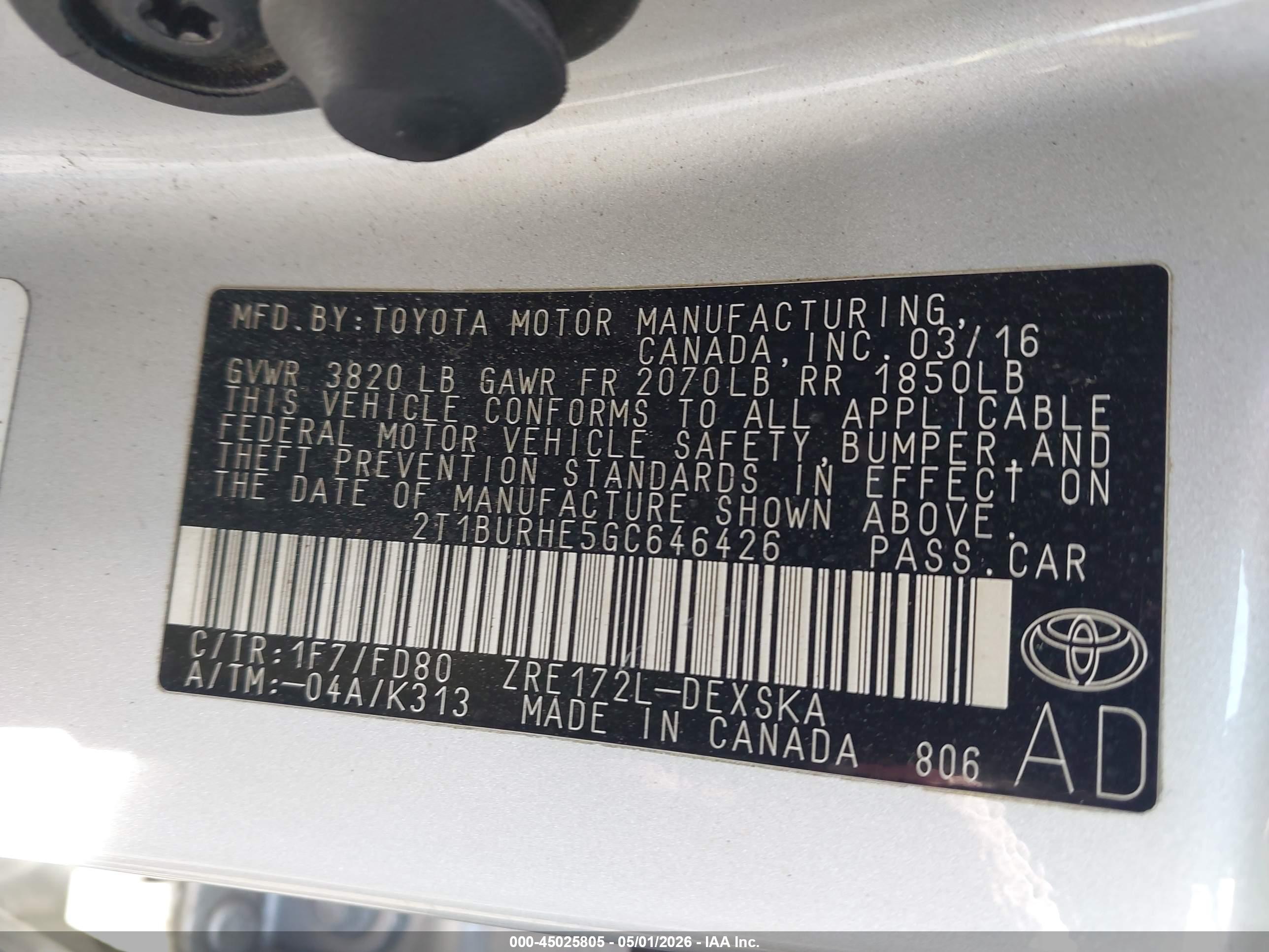 TOYOTA COROLLA image 9
