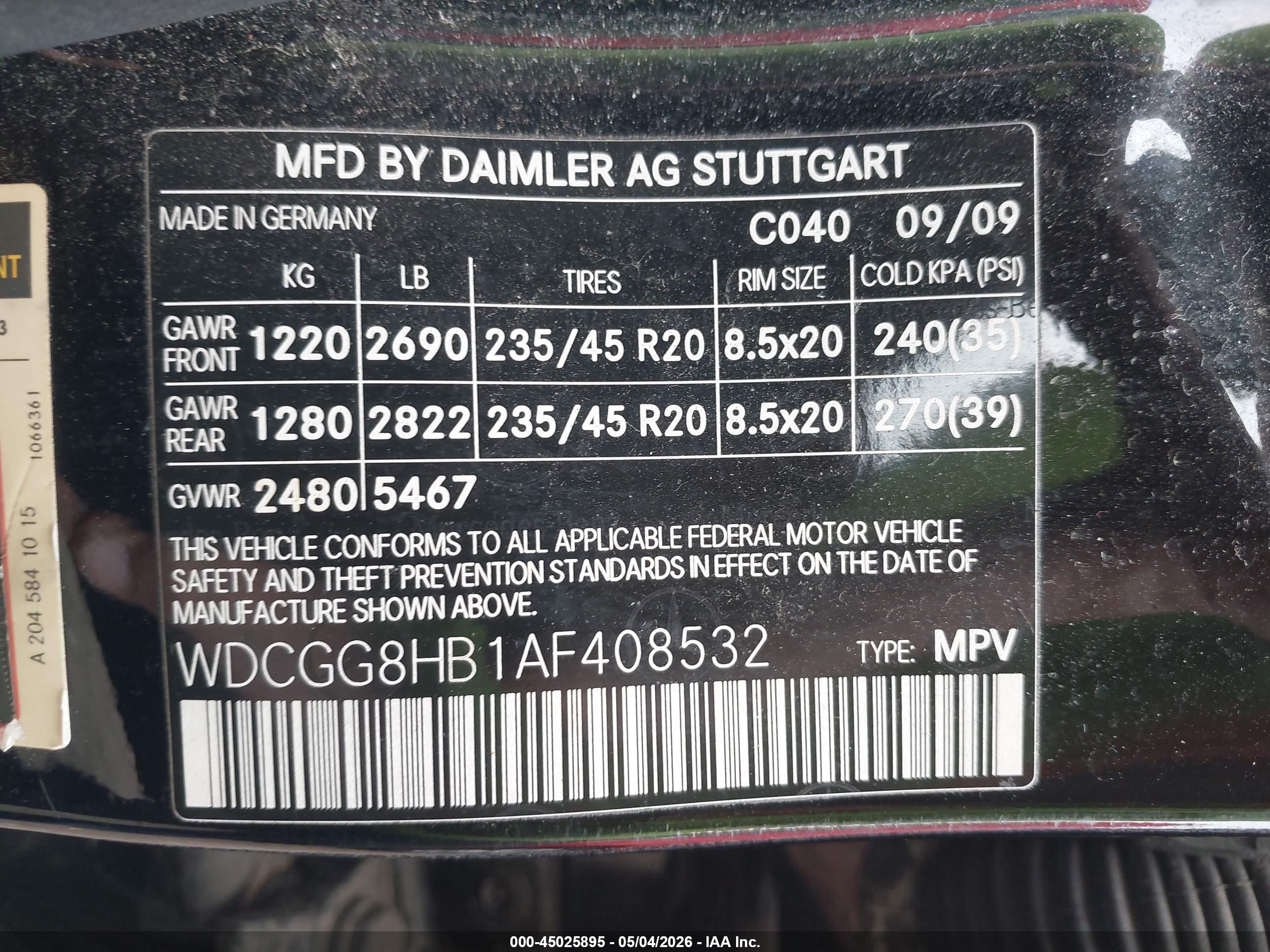 MERCEDES-BENZ GLK image 9