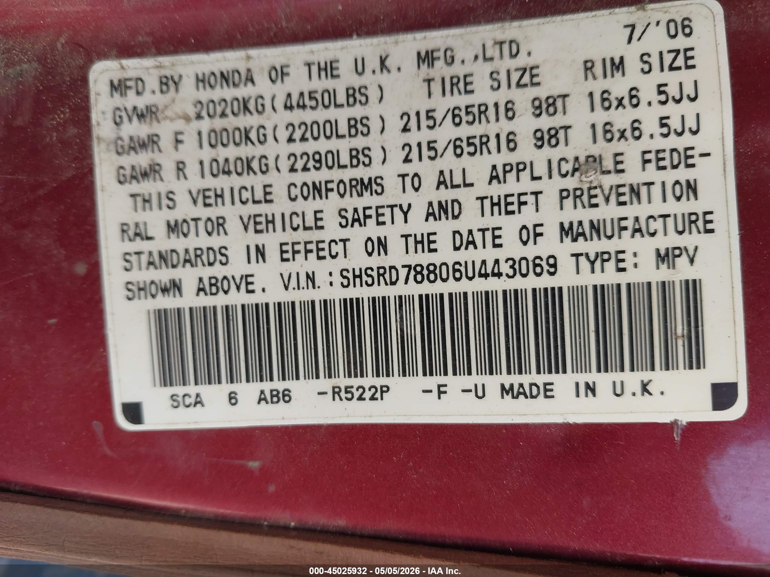 HONDA CR-V image 9