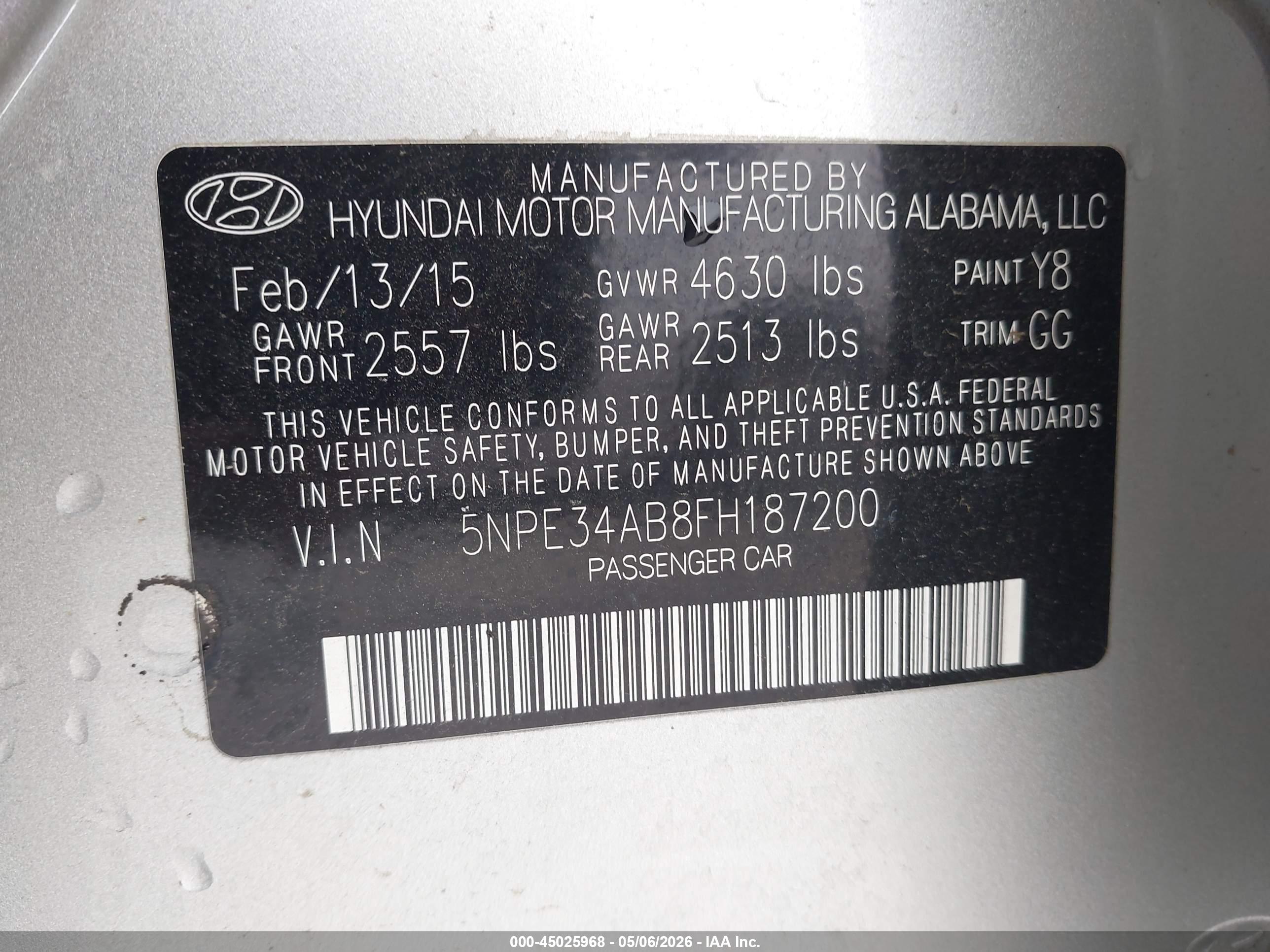 HYUNDAI SONATA image 9