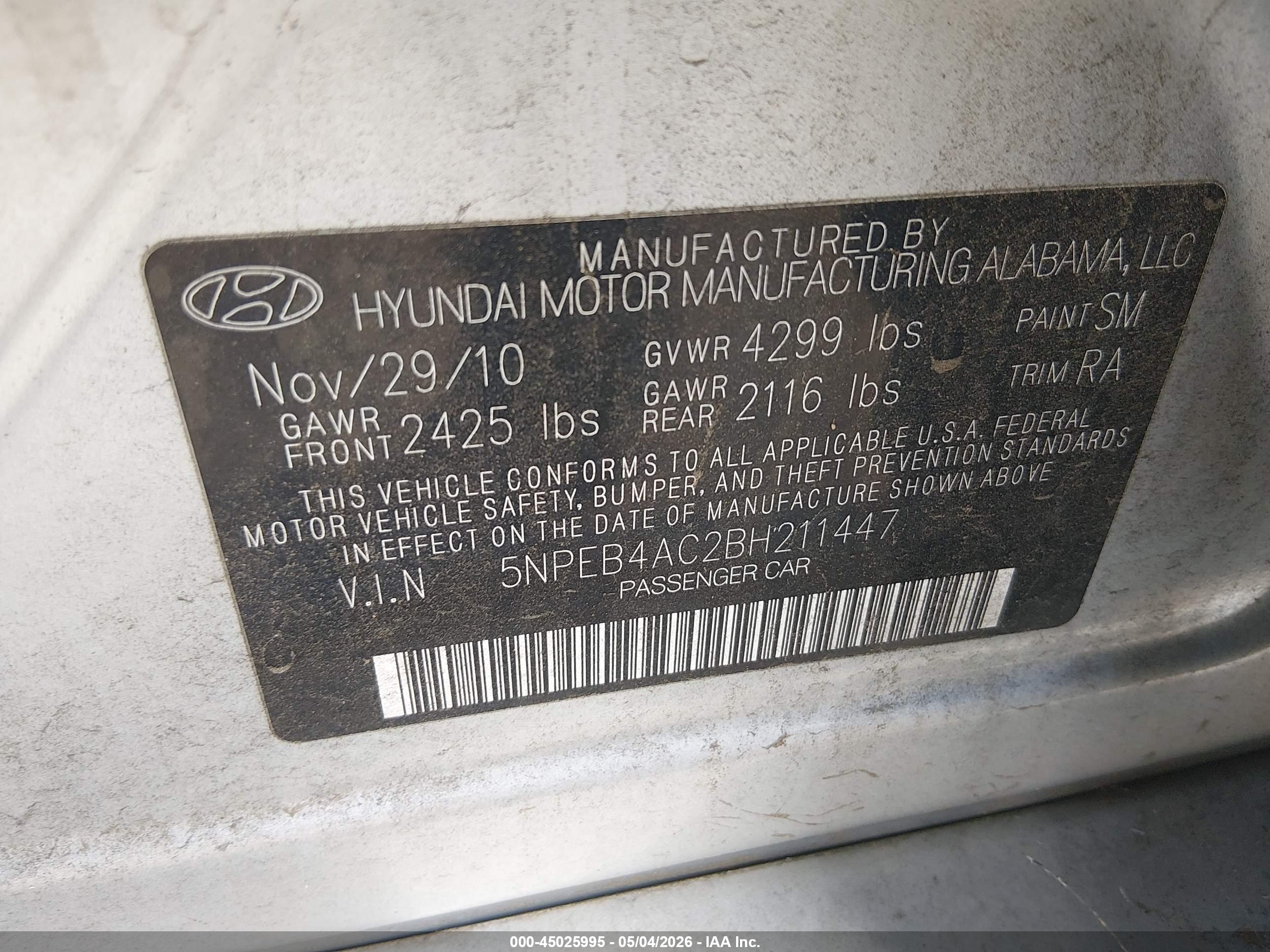HYUNDAI SONATA image 9