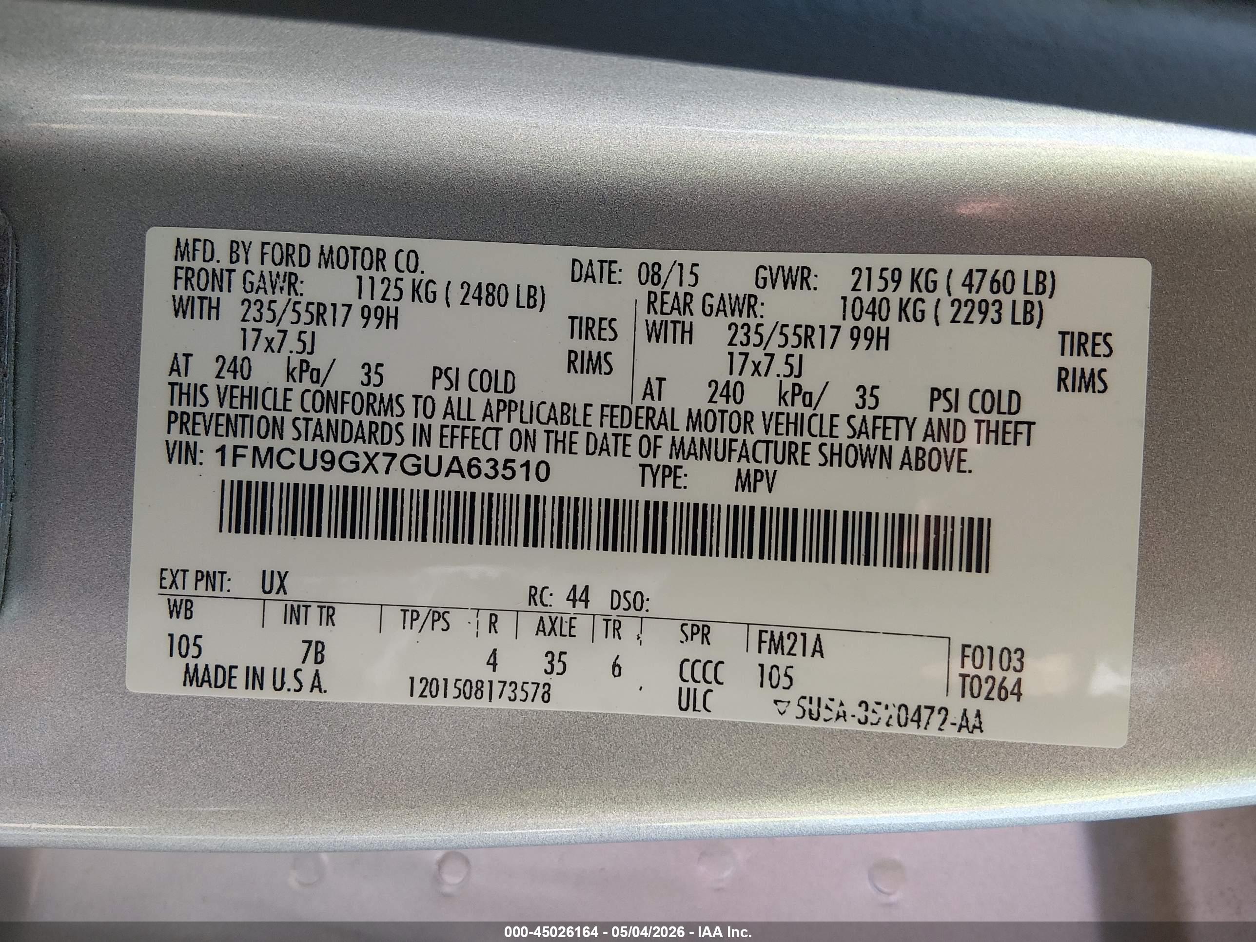 FORD ESCAPE image 9