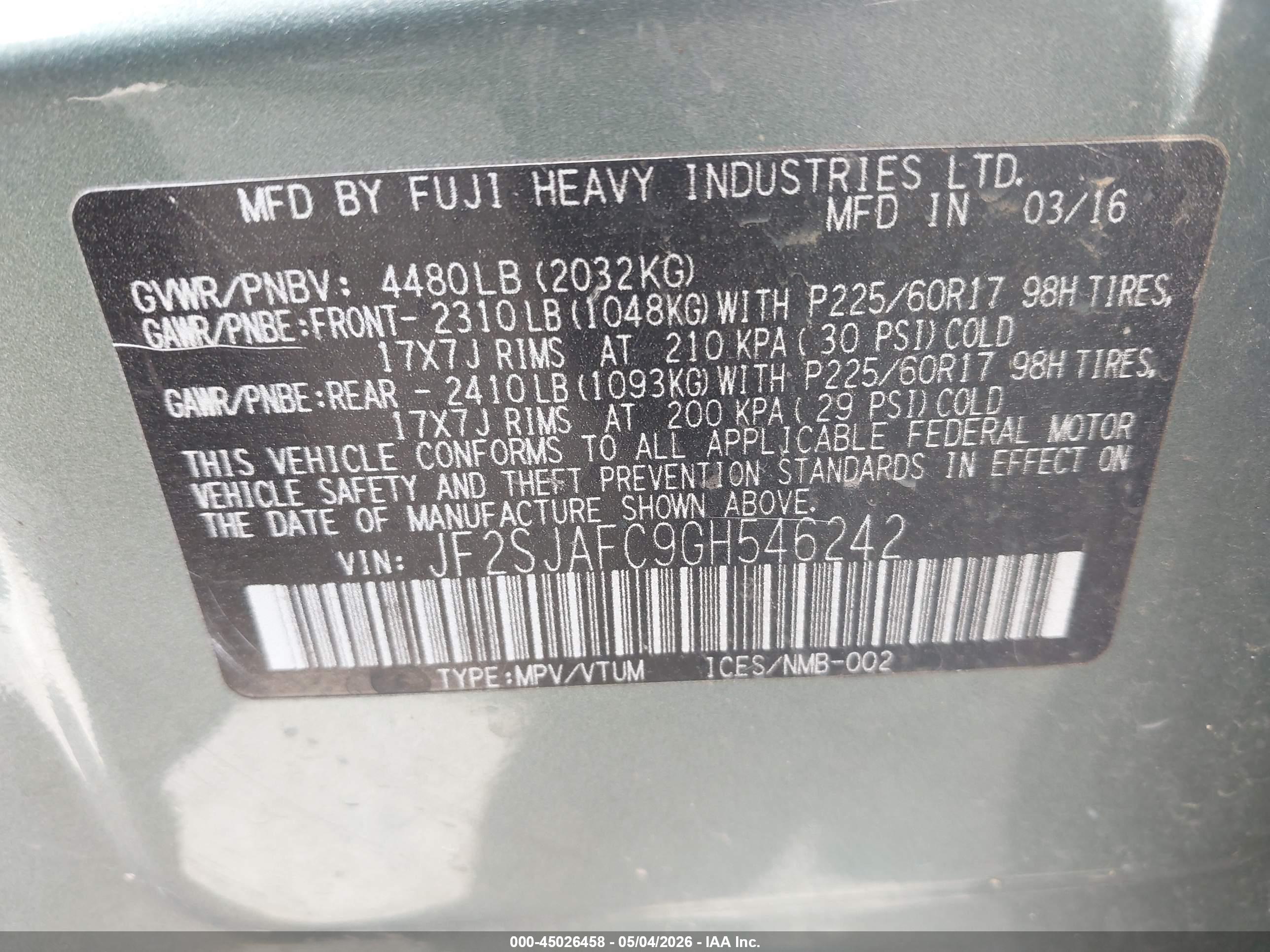 SUBARU FORESTER image 9