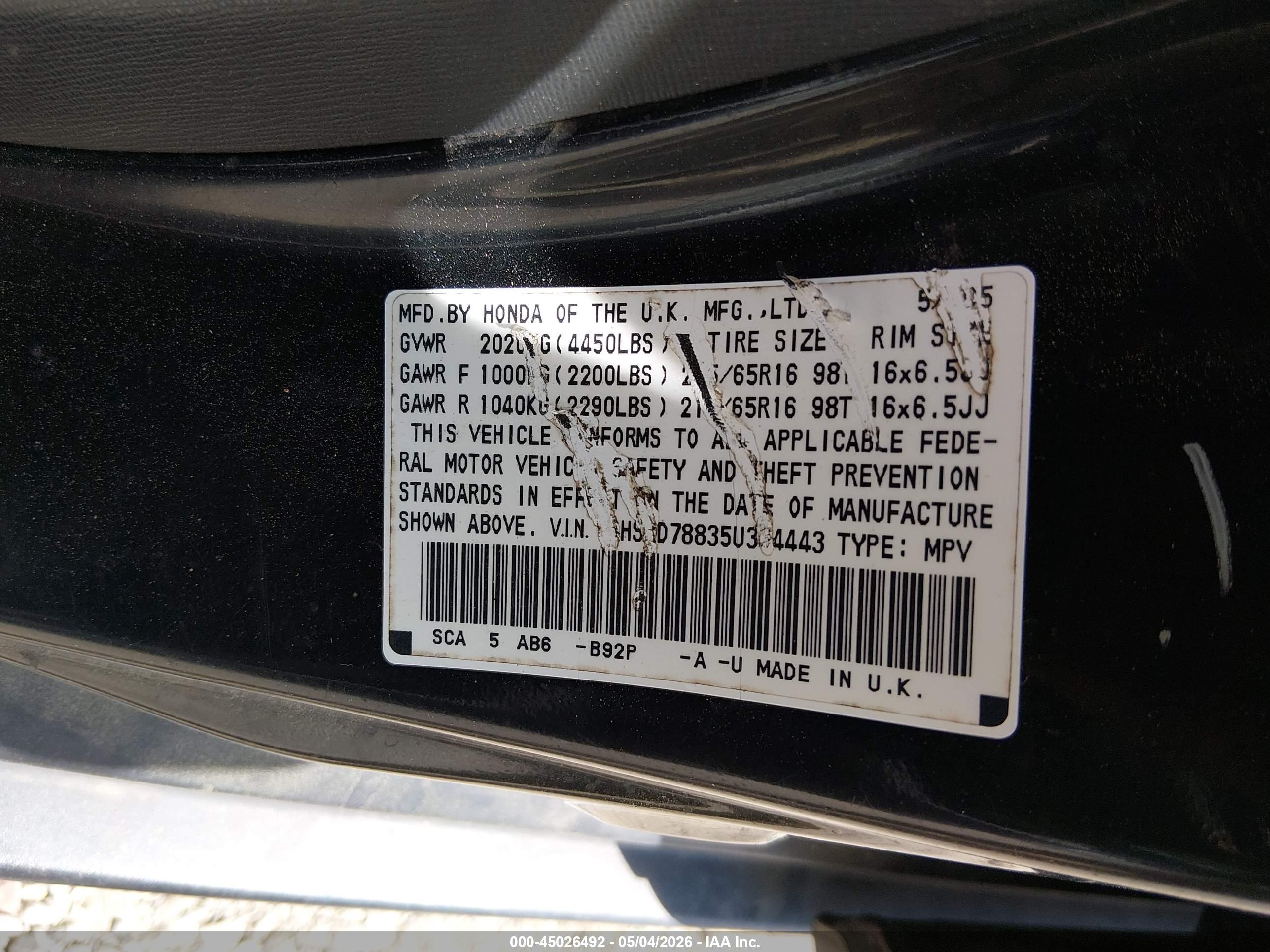 HONDA CR-V image 9
