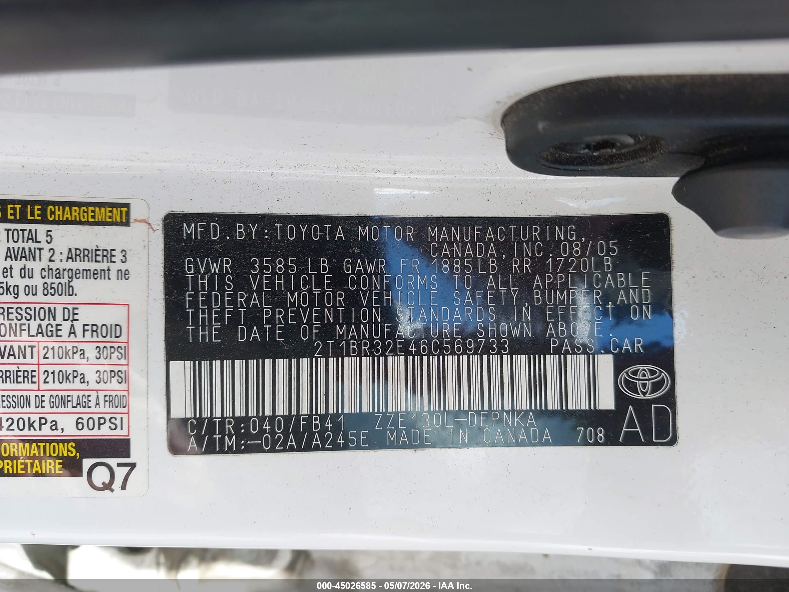 TOYOTA COROLLA image 9