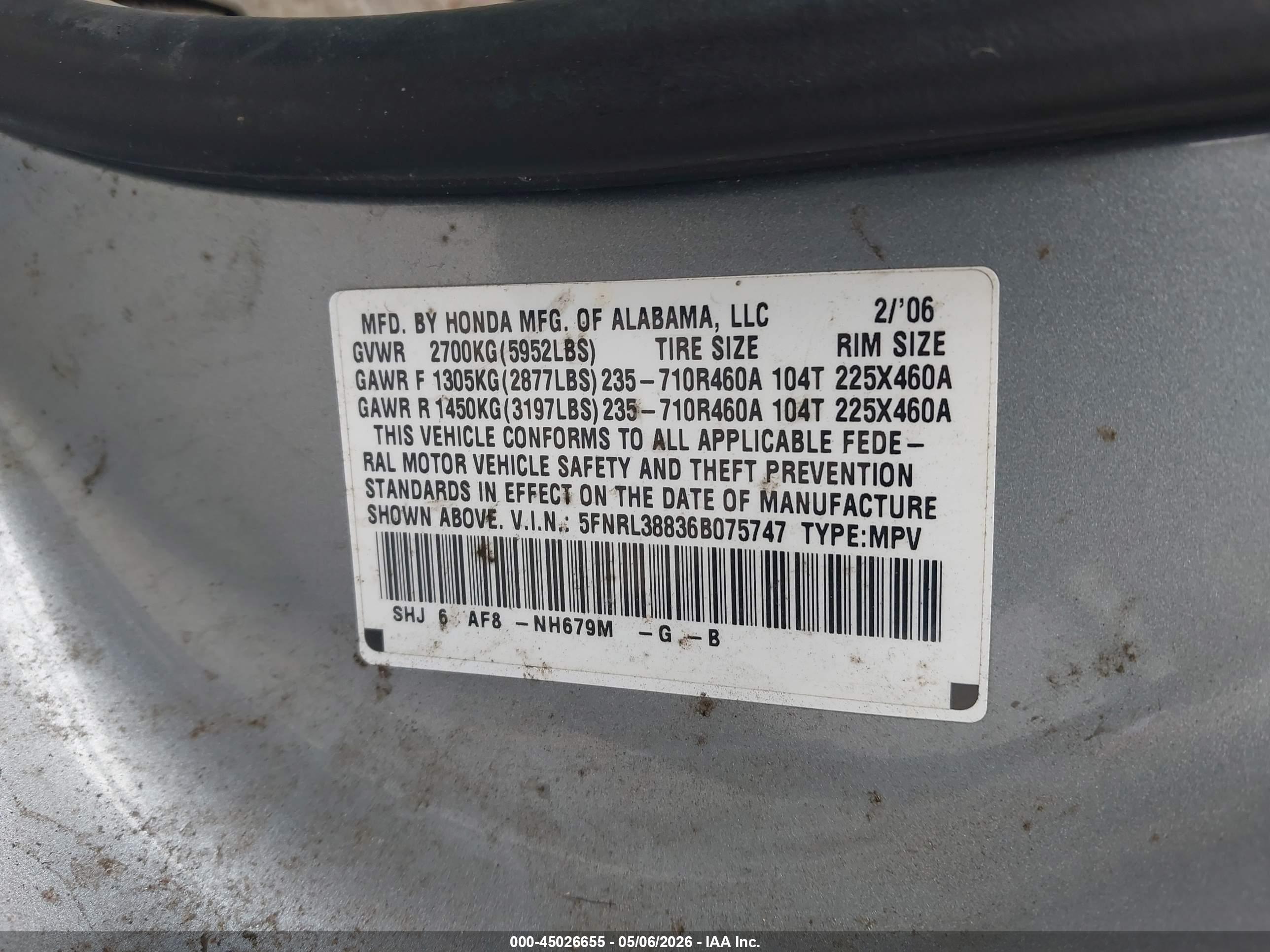 HONDA ODYSSEY image 9