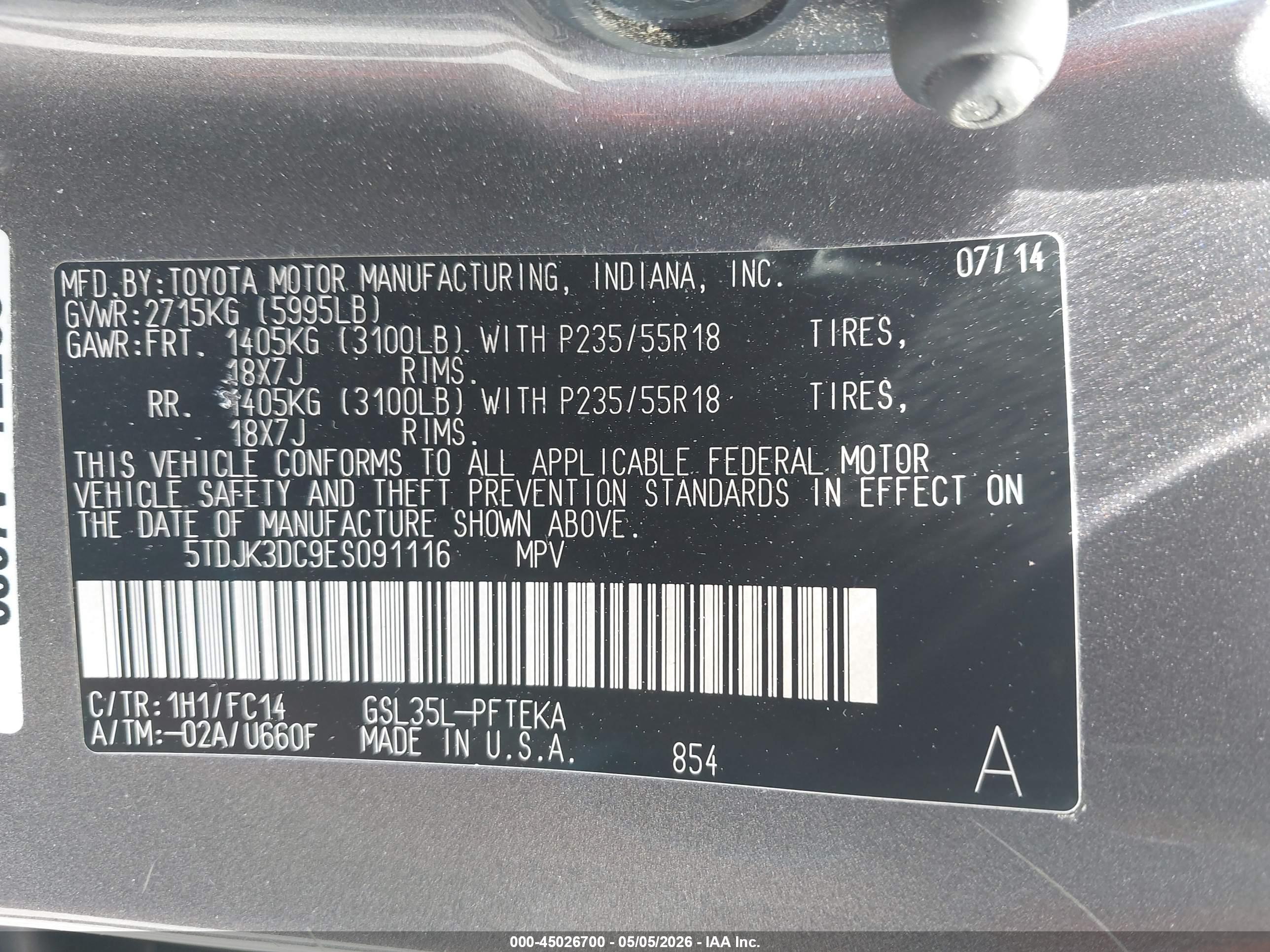 TOYOTA SIENNA image 9
