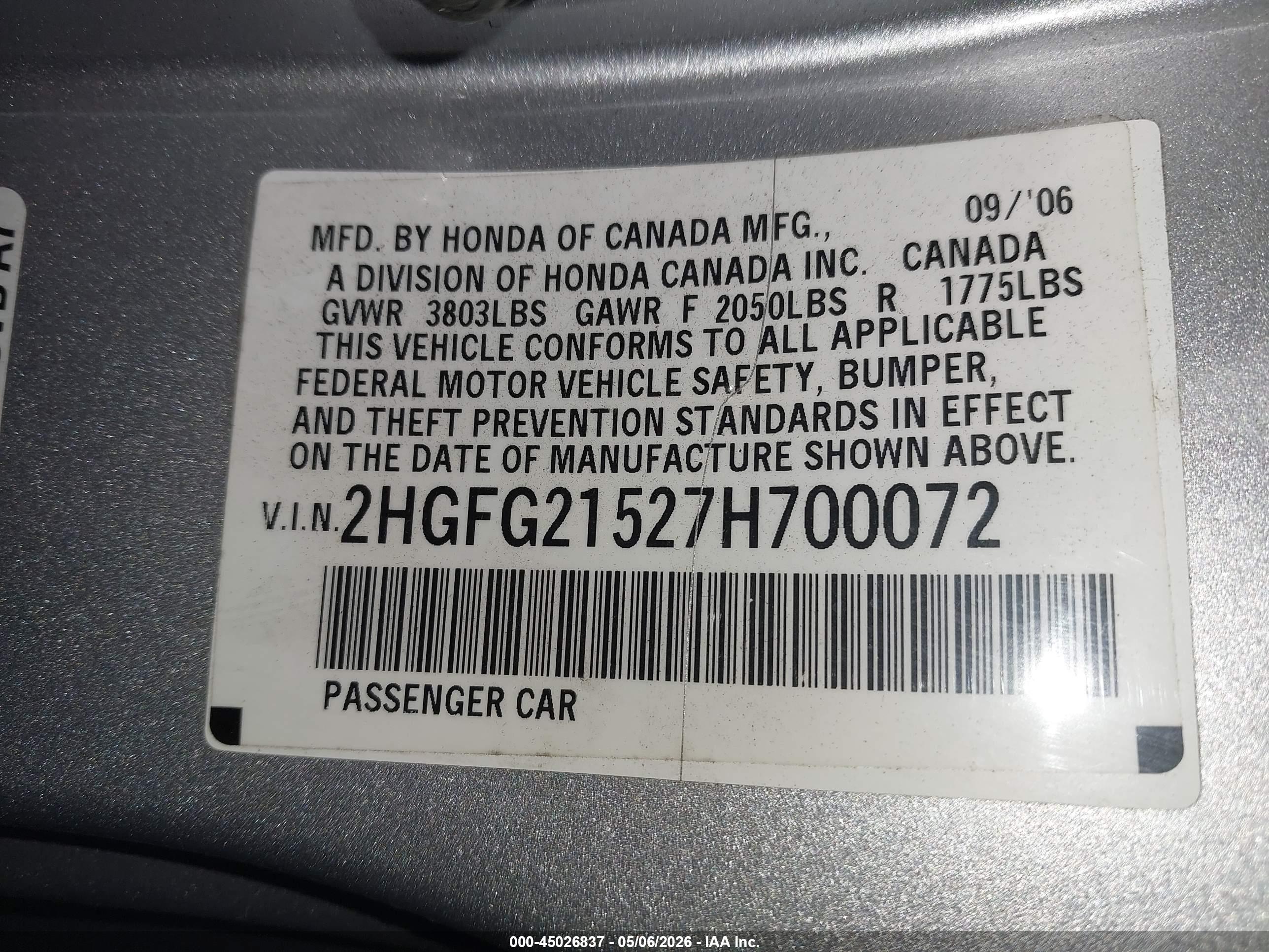 HONDA CIVIC image 9
