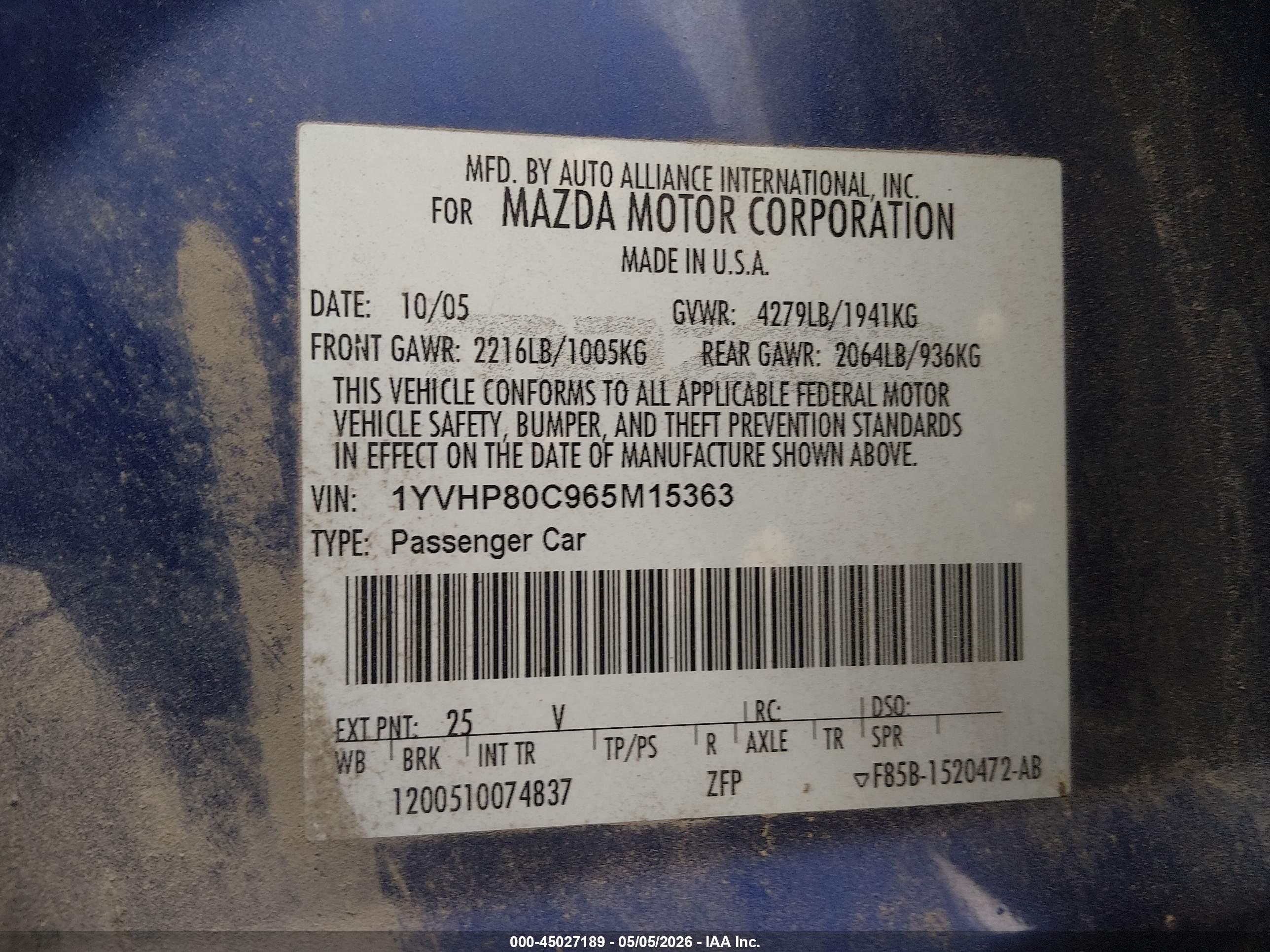 MAZDA MAZDA6 image 9