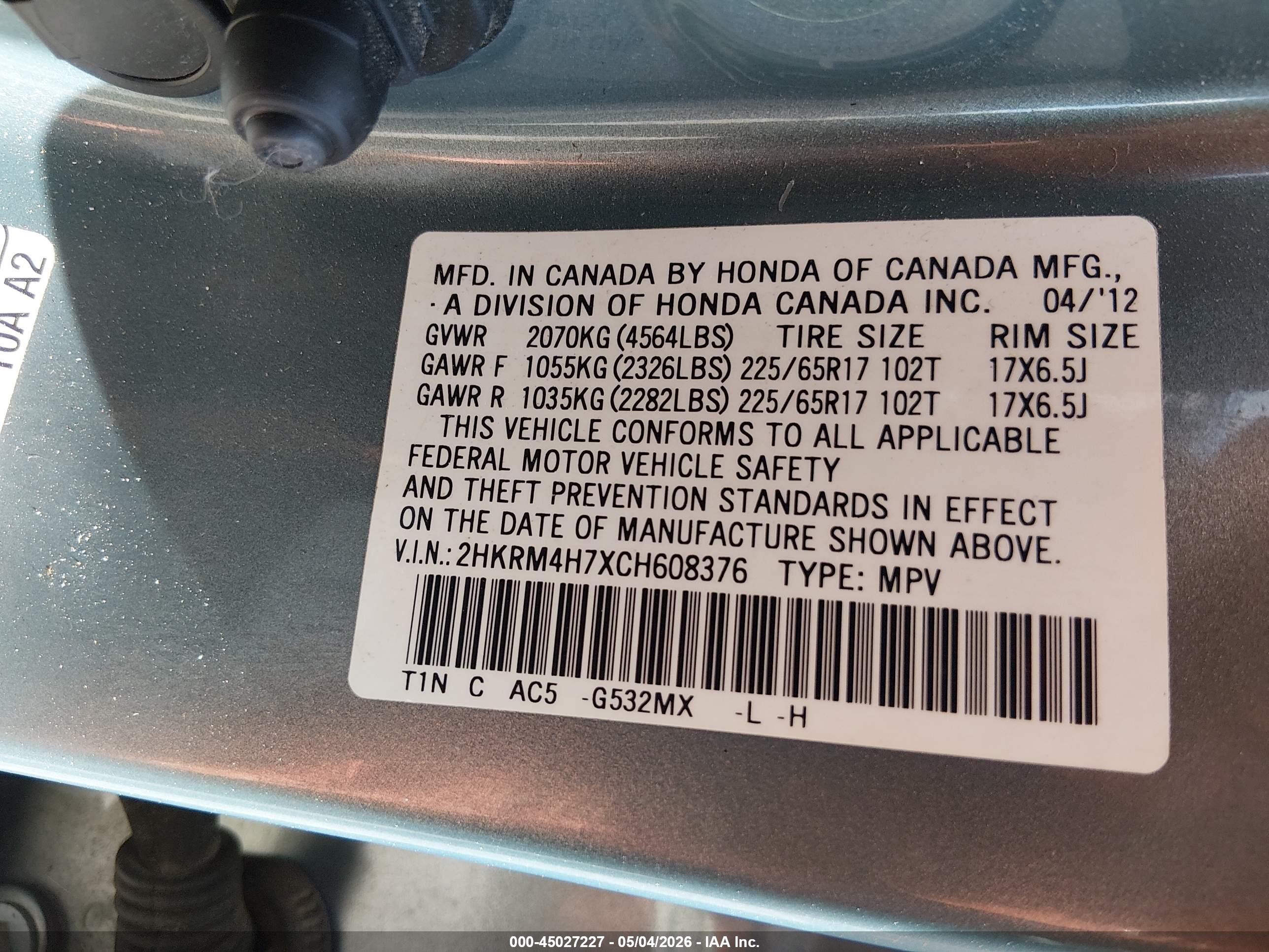 HONDA CR-V image 9