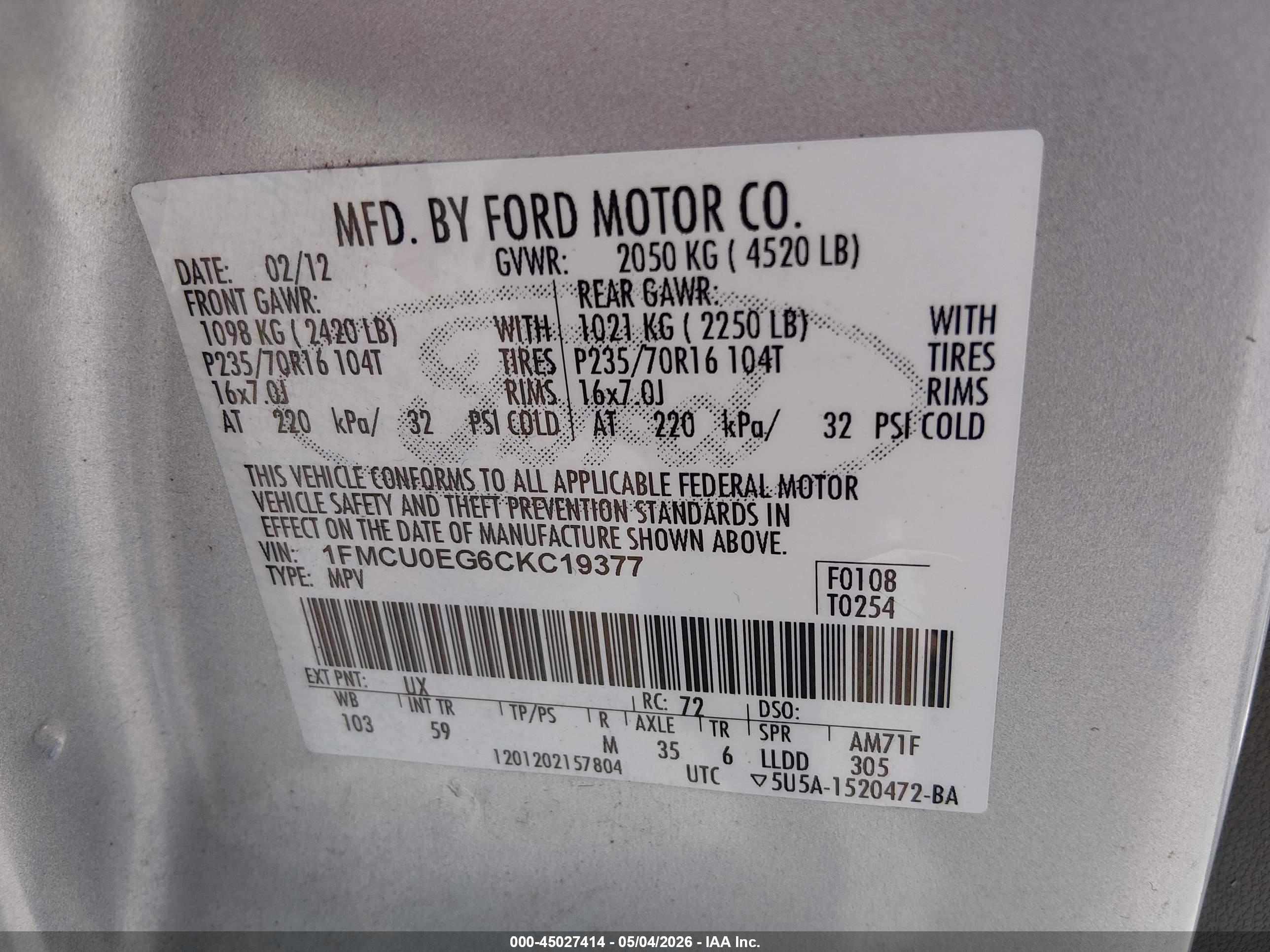 FORD ESCAPE image 9