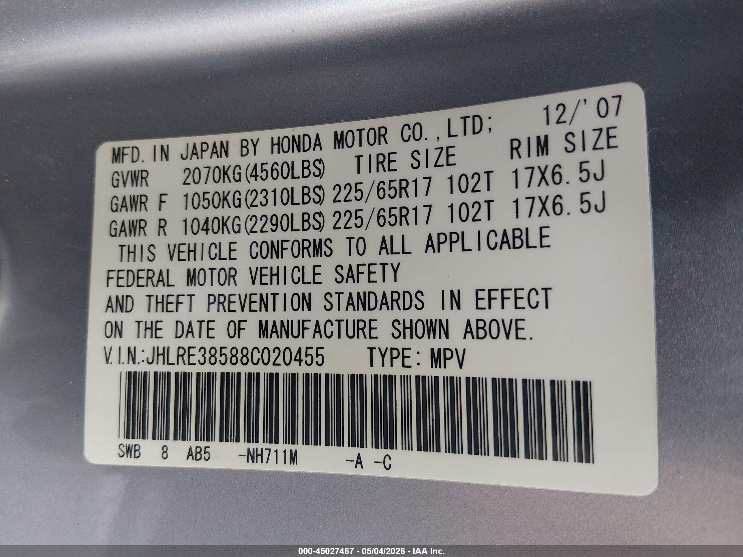 HONDA CR-V image 9