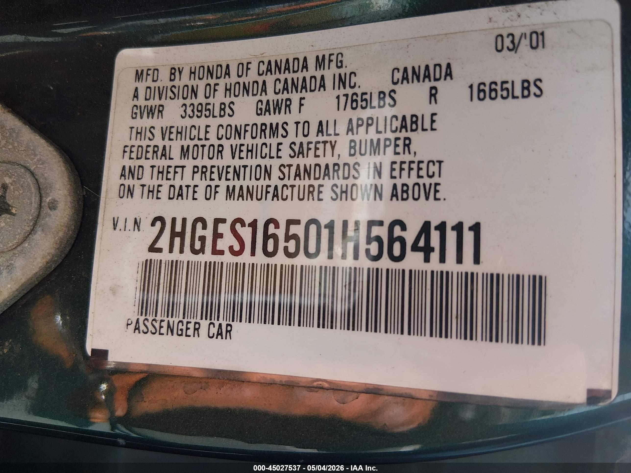 HONDA CIVIC image 9