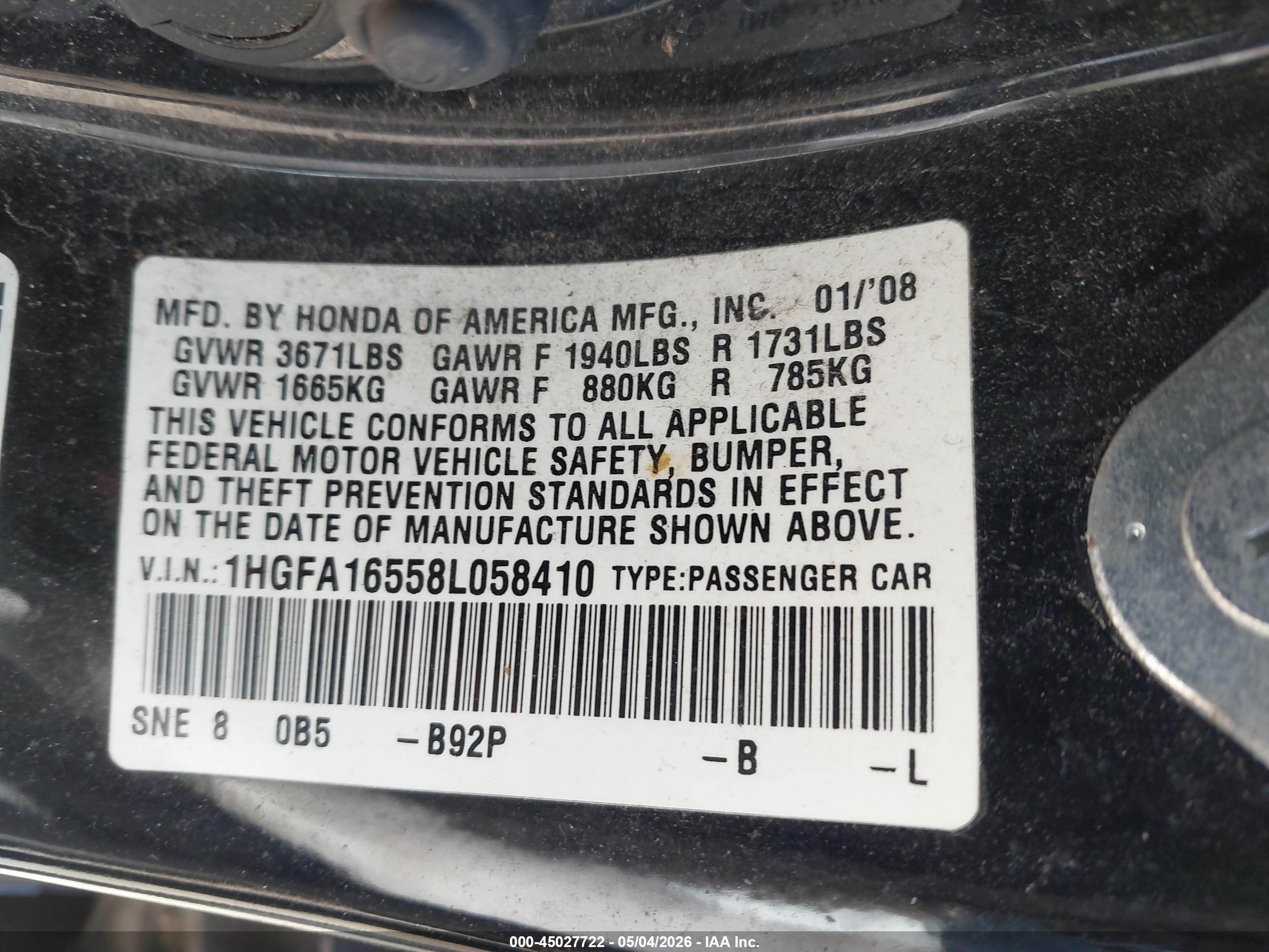 HONDA CIVIC image 9