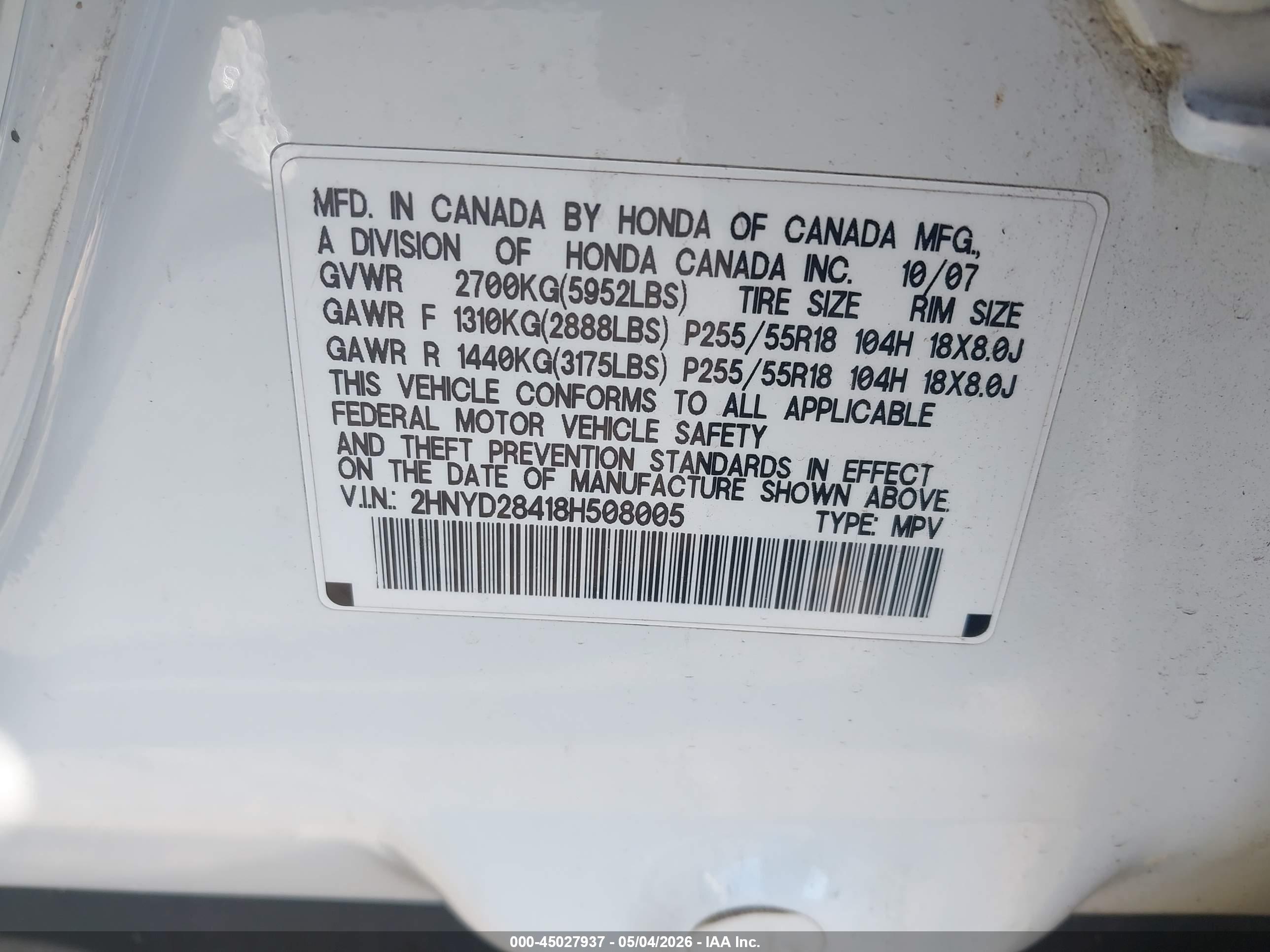 ACURA MDX image 9