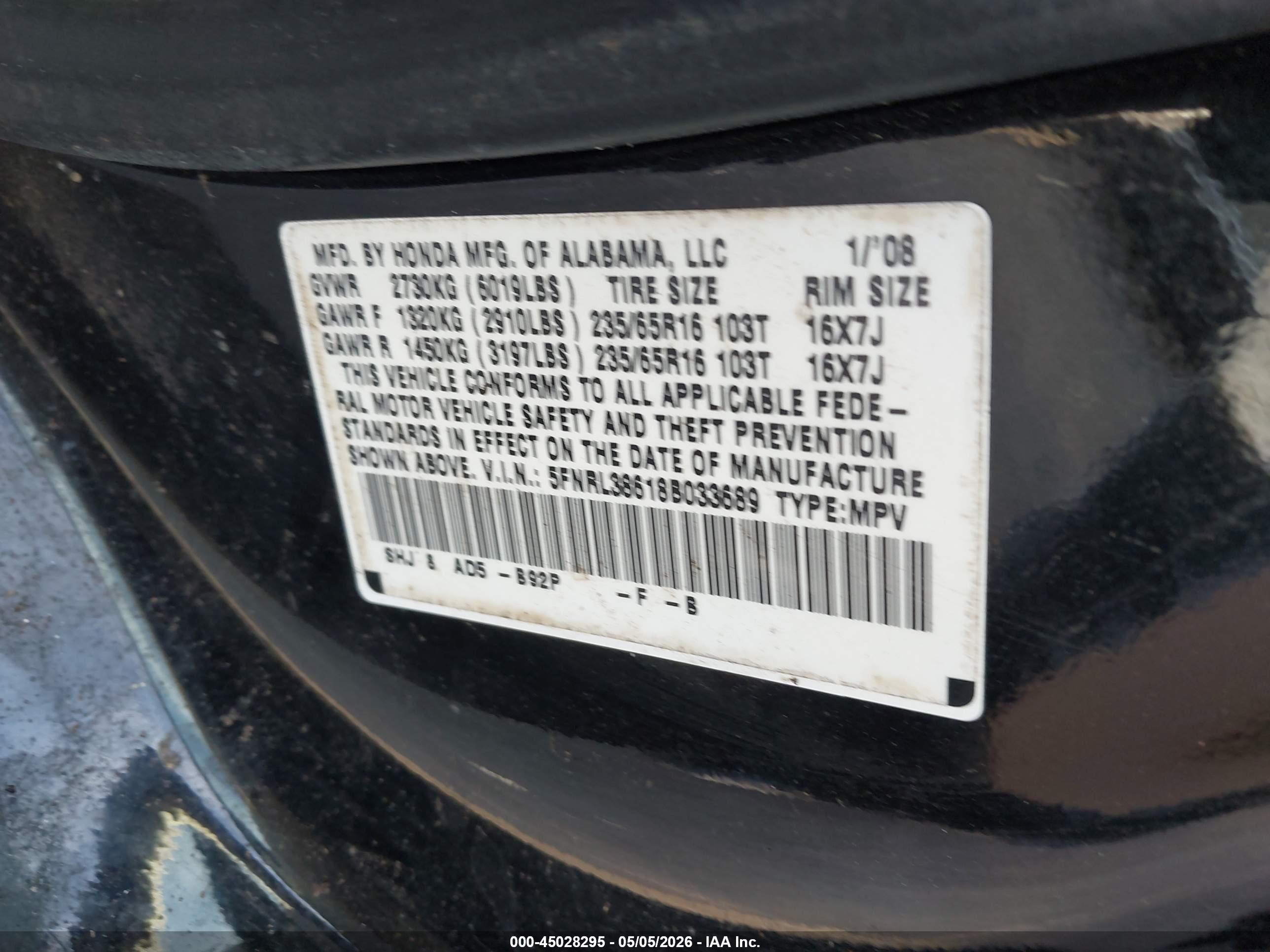 HONDA ODYSSEY image 9