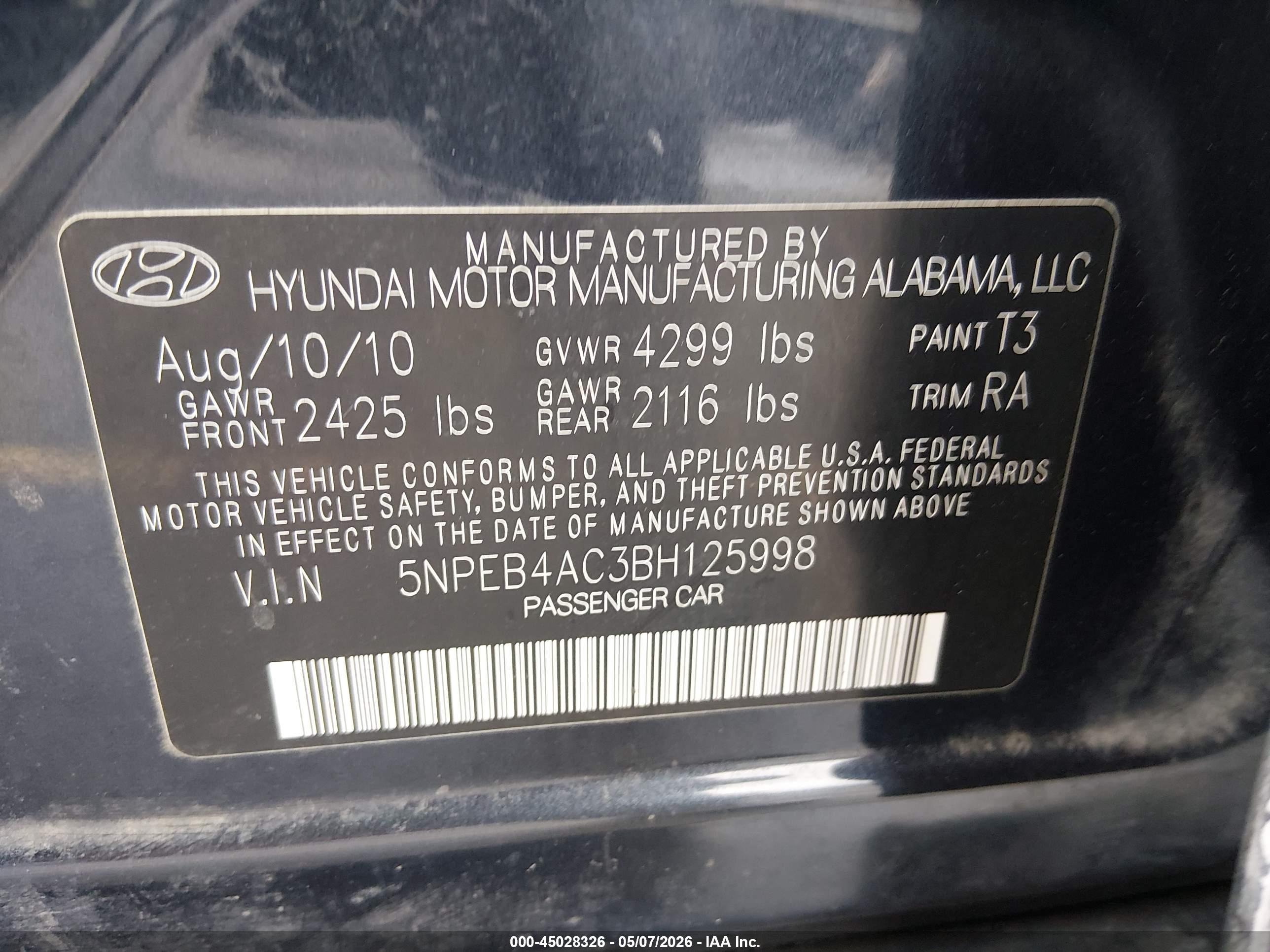 HYUNDAI SONATA image 9