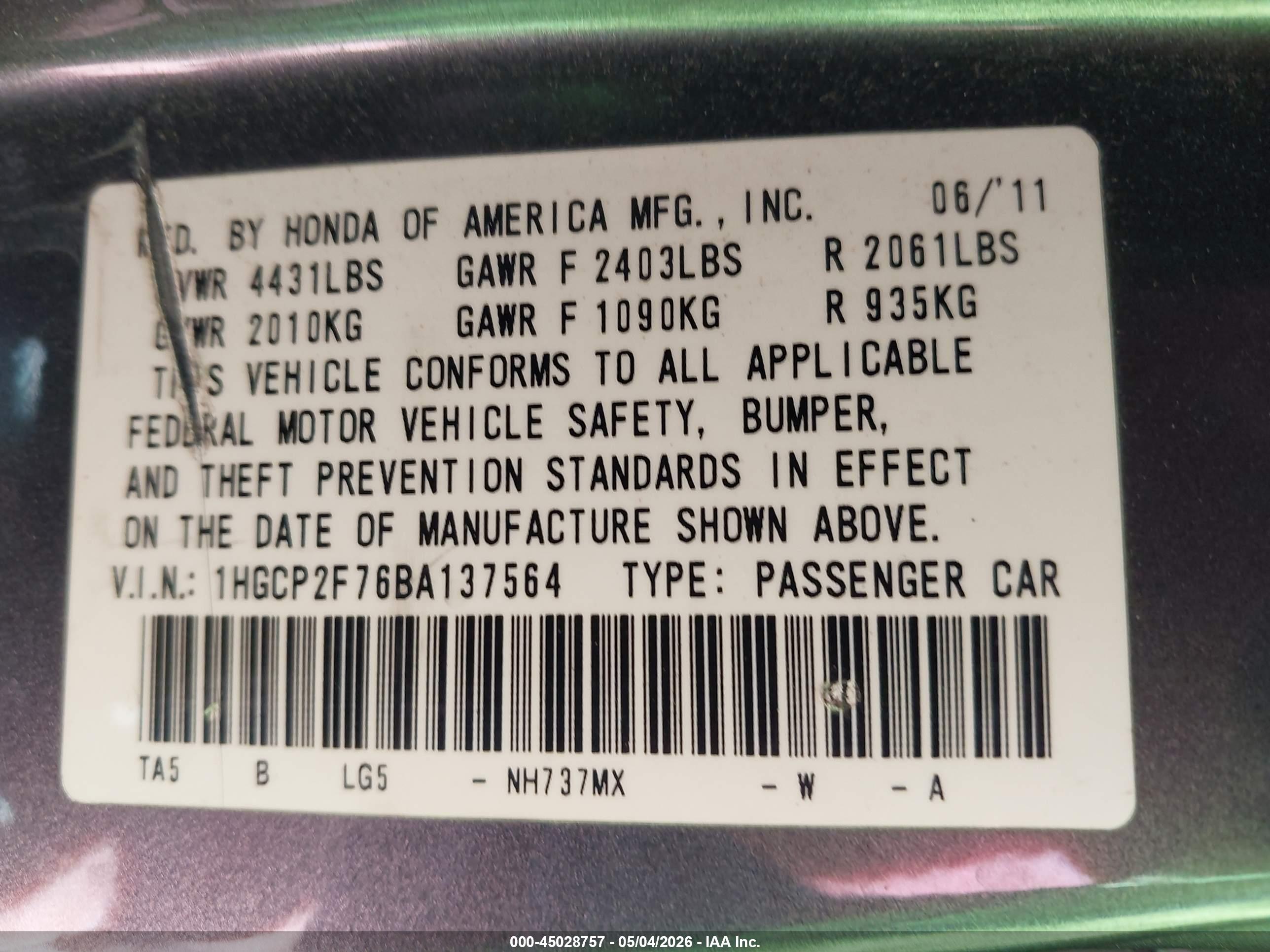 HONDA ACCORD image 9