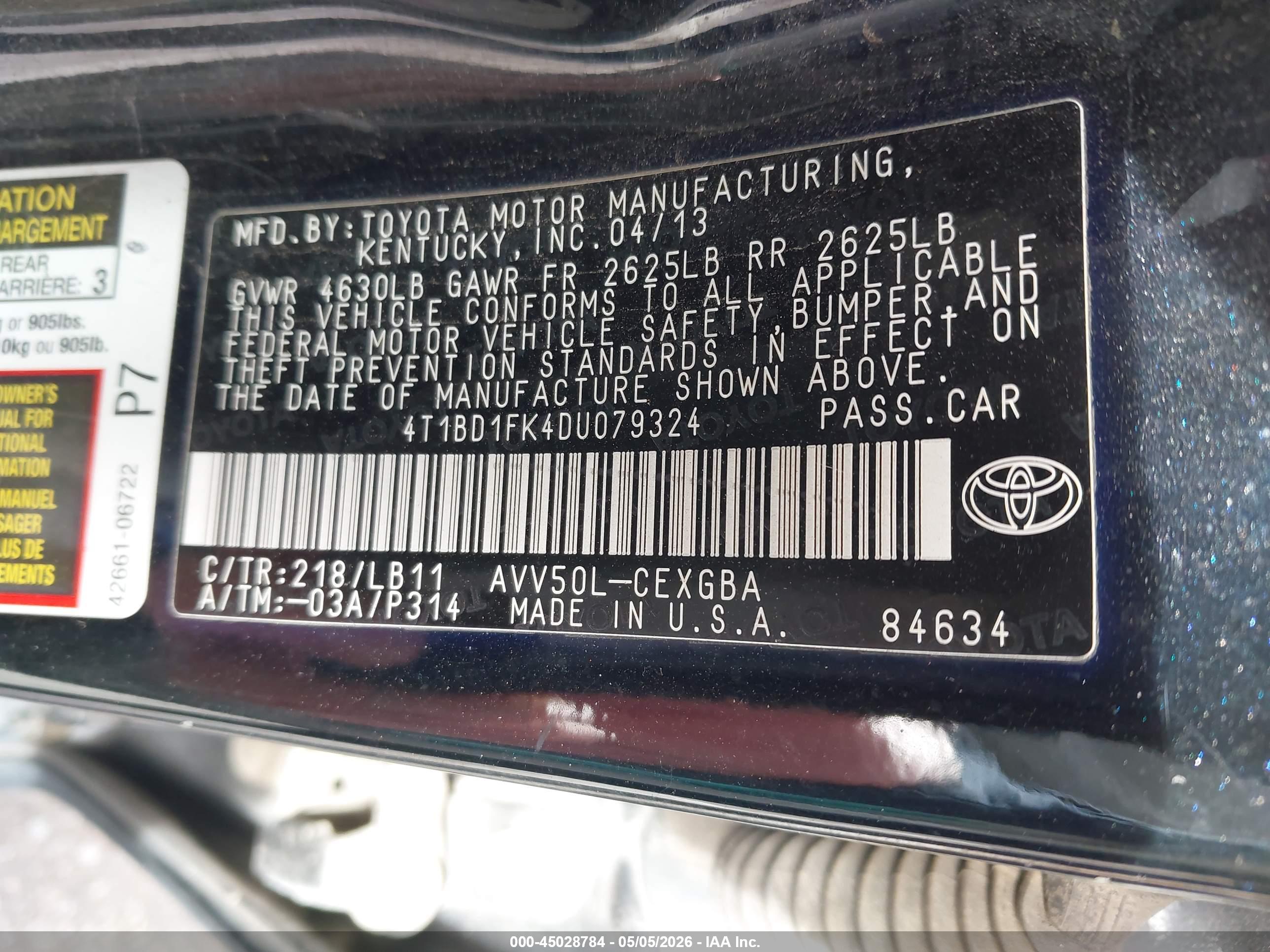 TOYOTA CAMRY image 9
