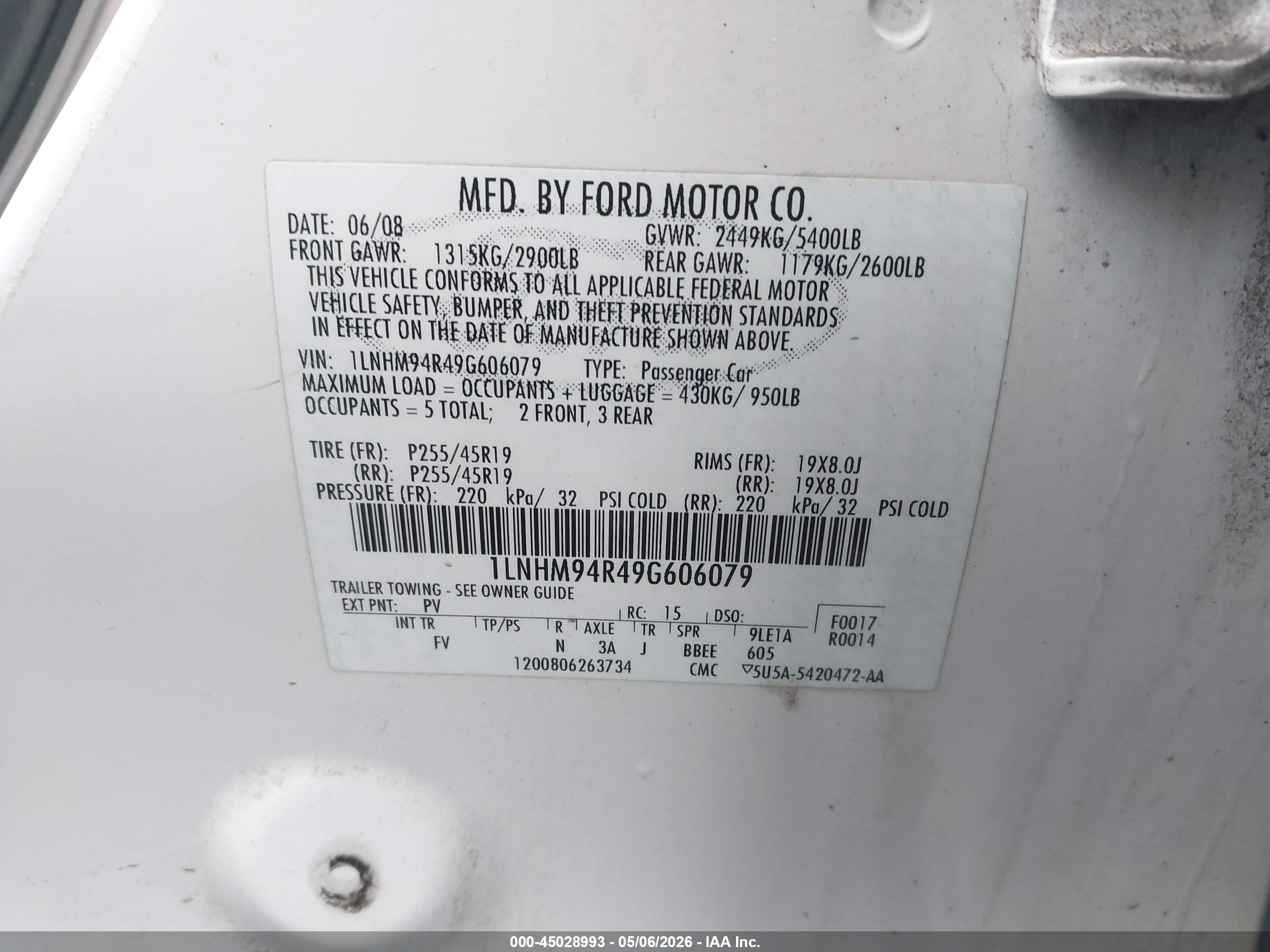 LINCOLN MKS image 9