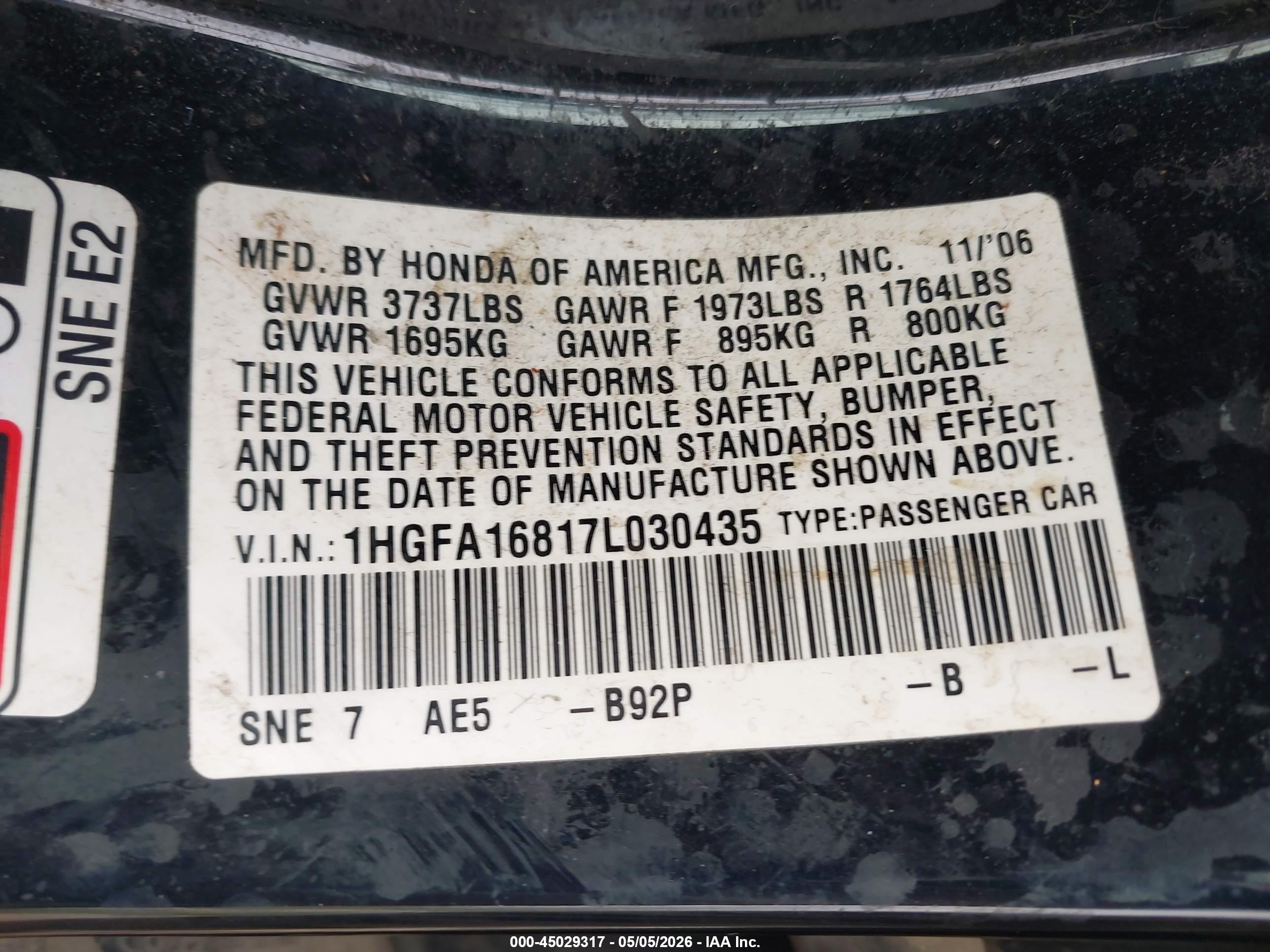 HONDA CIVIC image 9