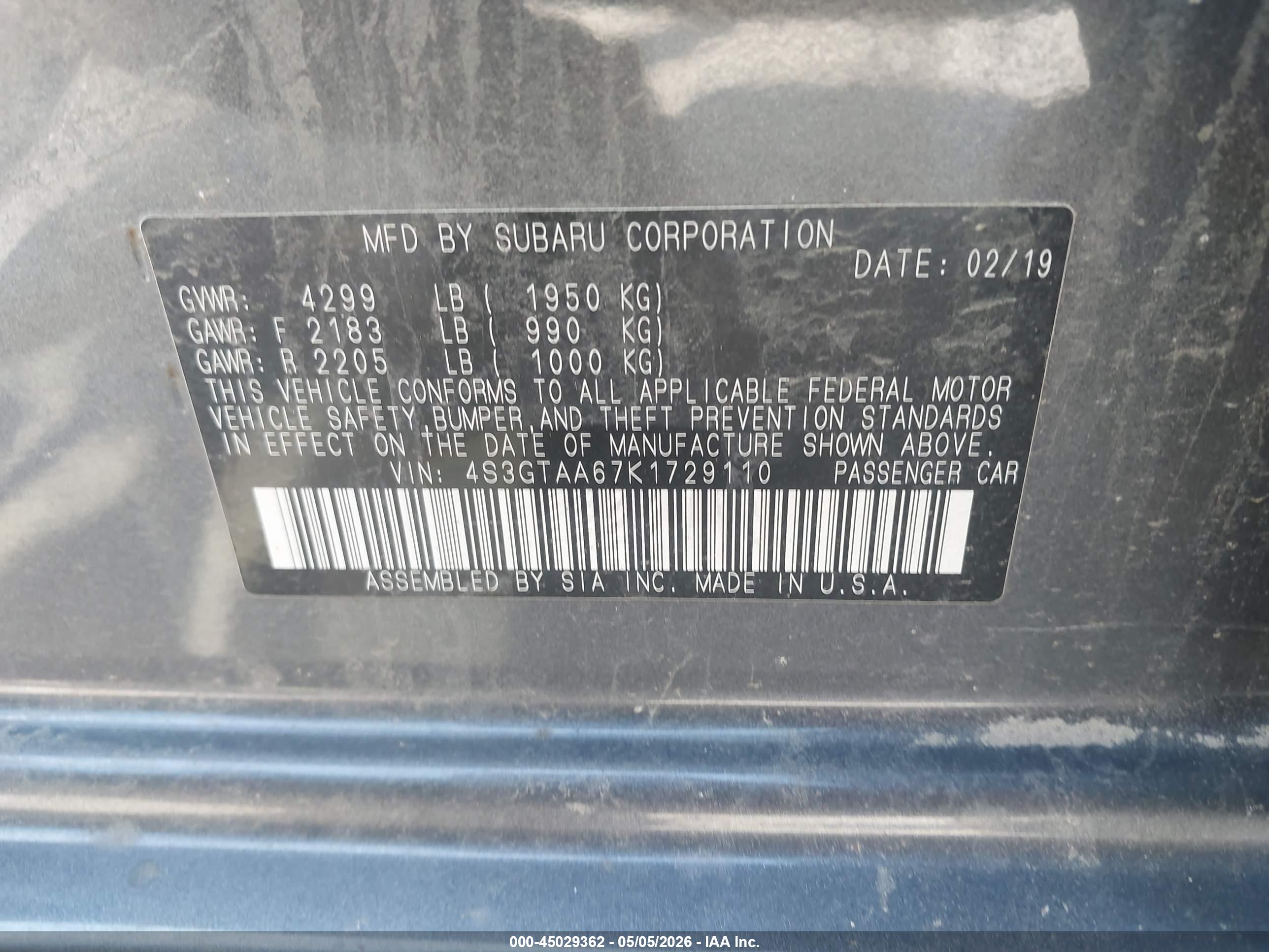 SUBARU IMPREZA image 9