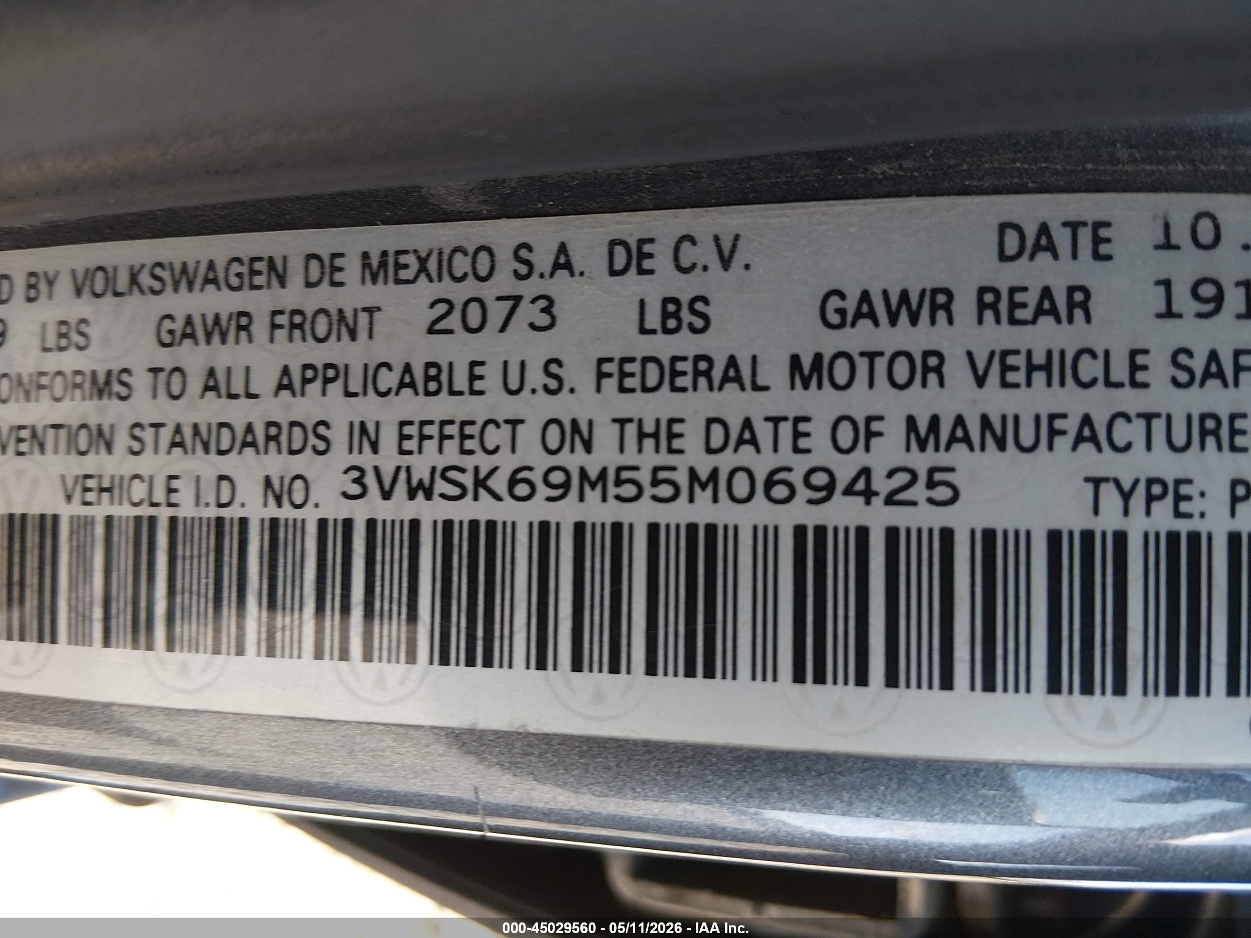 VOLKSWAGEN JETTA image 9