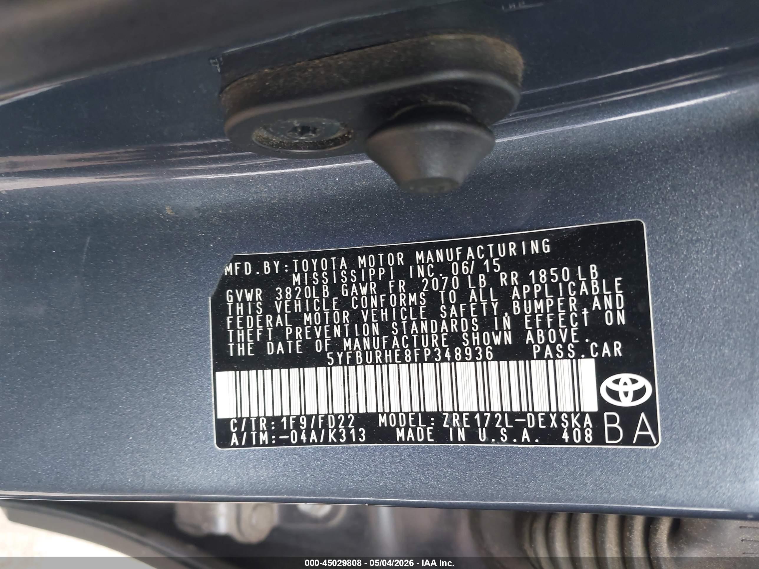 TOYOTA COROLLA image 9