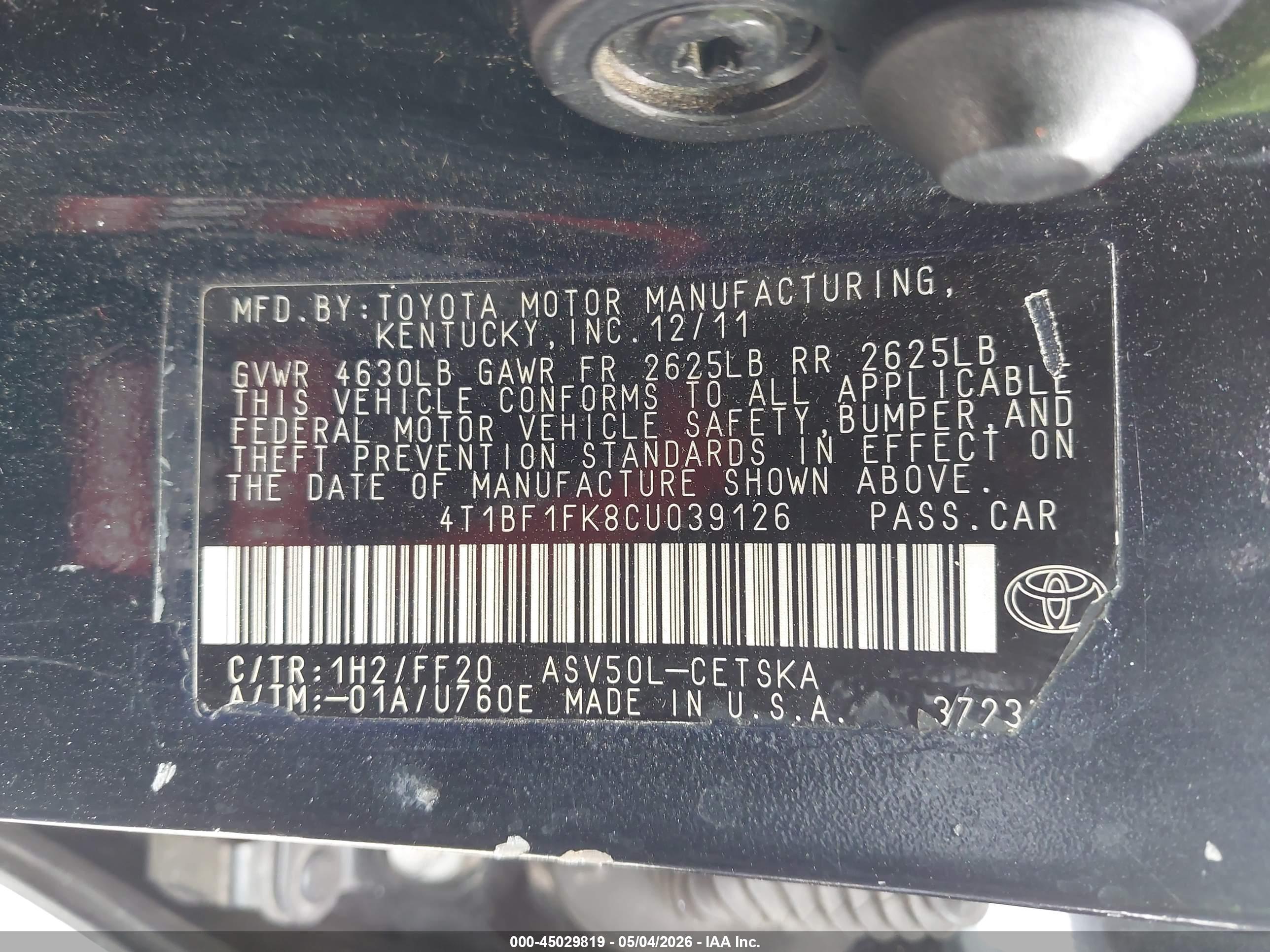 TOYOTA CAMRY image 9