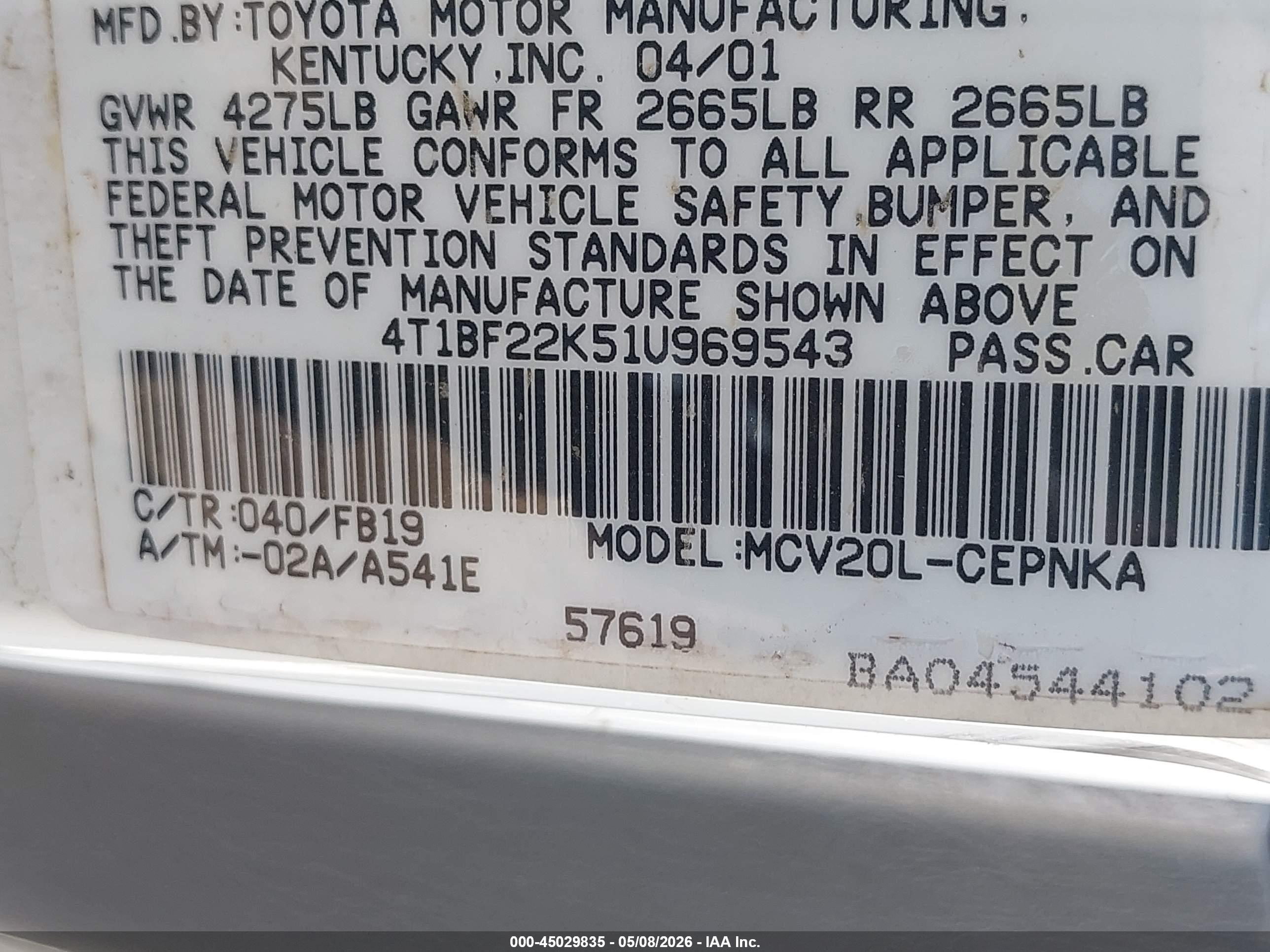 TOYOTA CAMRY image 9
