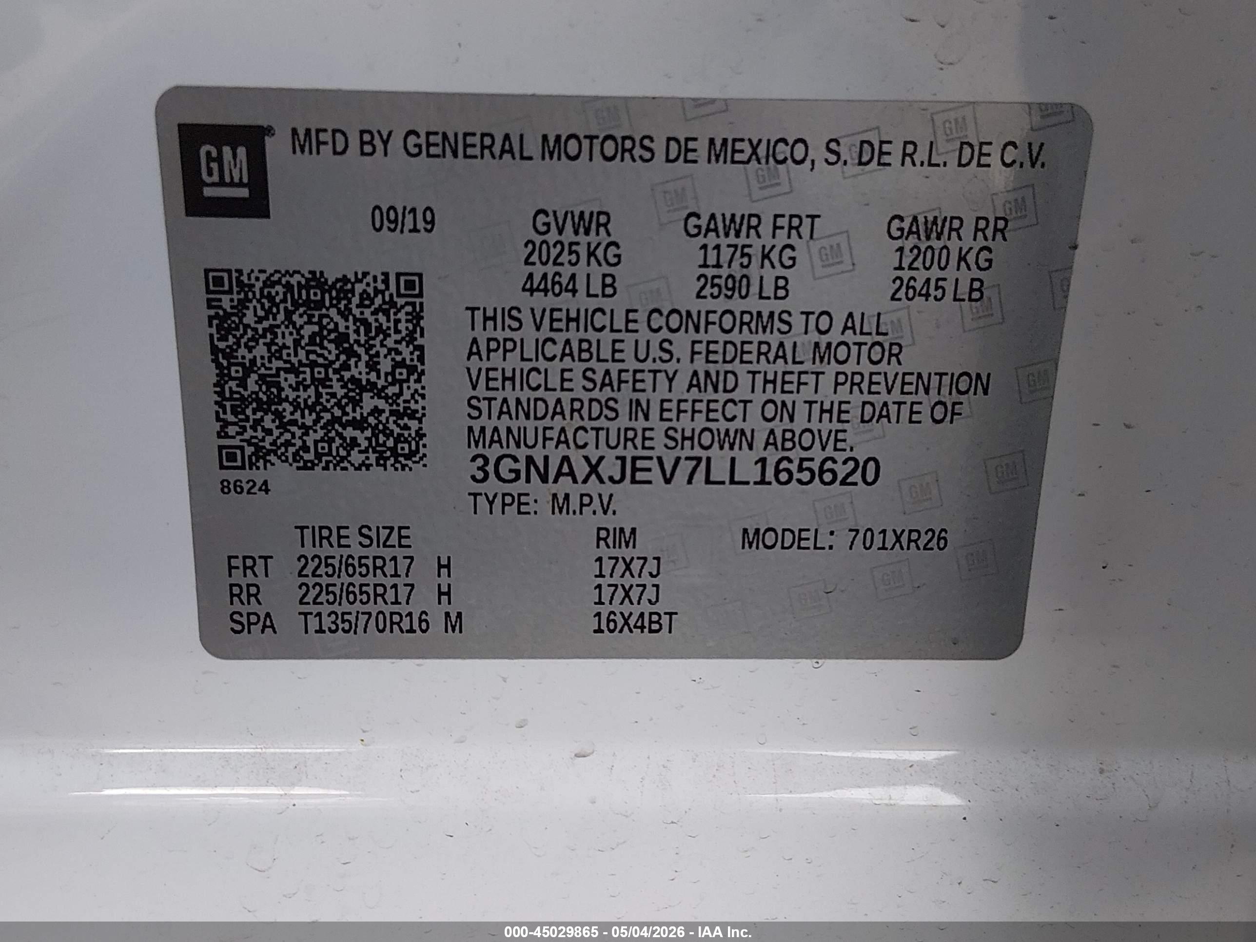 CHEVROLET EQUINOX image 9