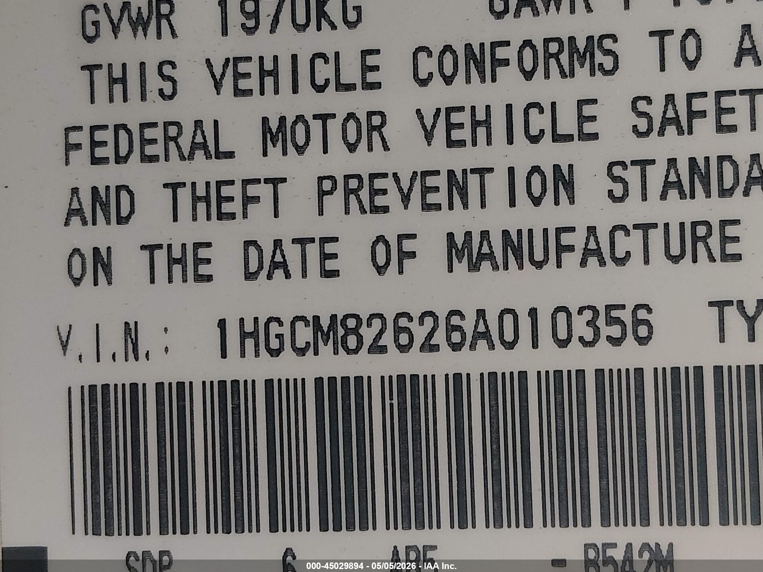 HONDA ACCORD image 9