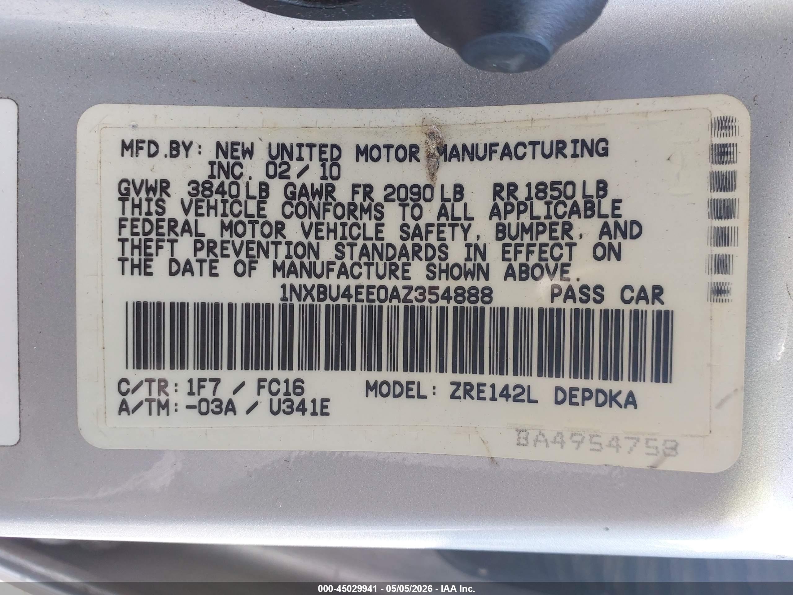 TOYOTA COROLLA image 9