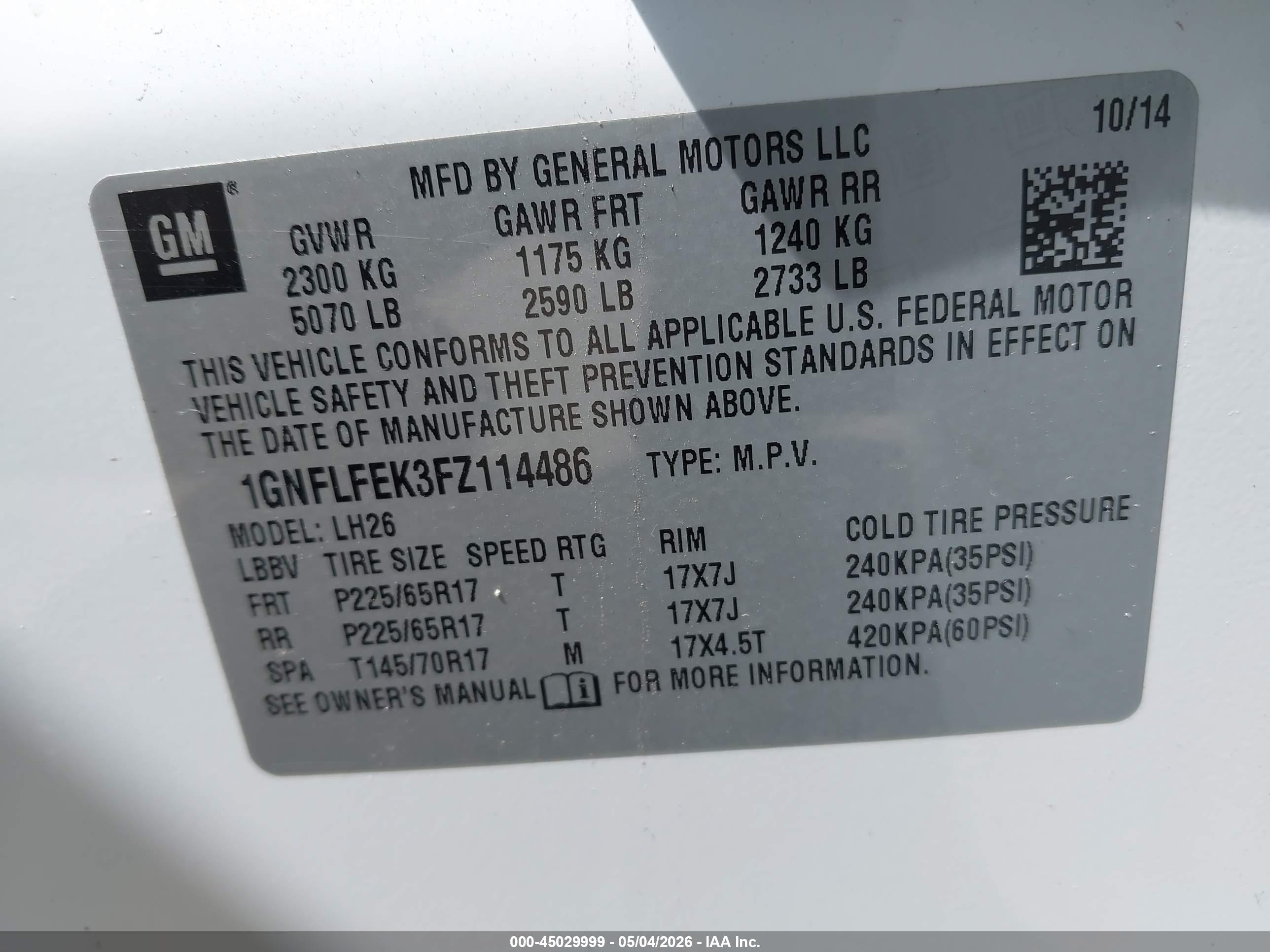 CHEVROLET EQUINOX image 9