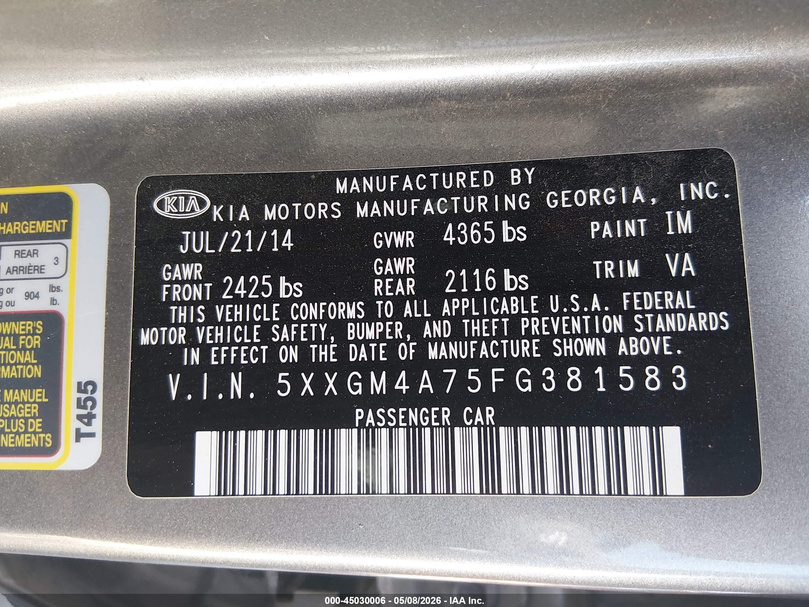 KIA OPTIMA image 9
