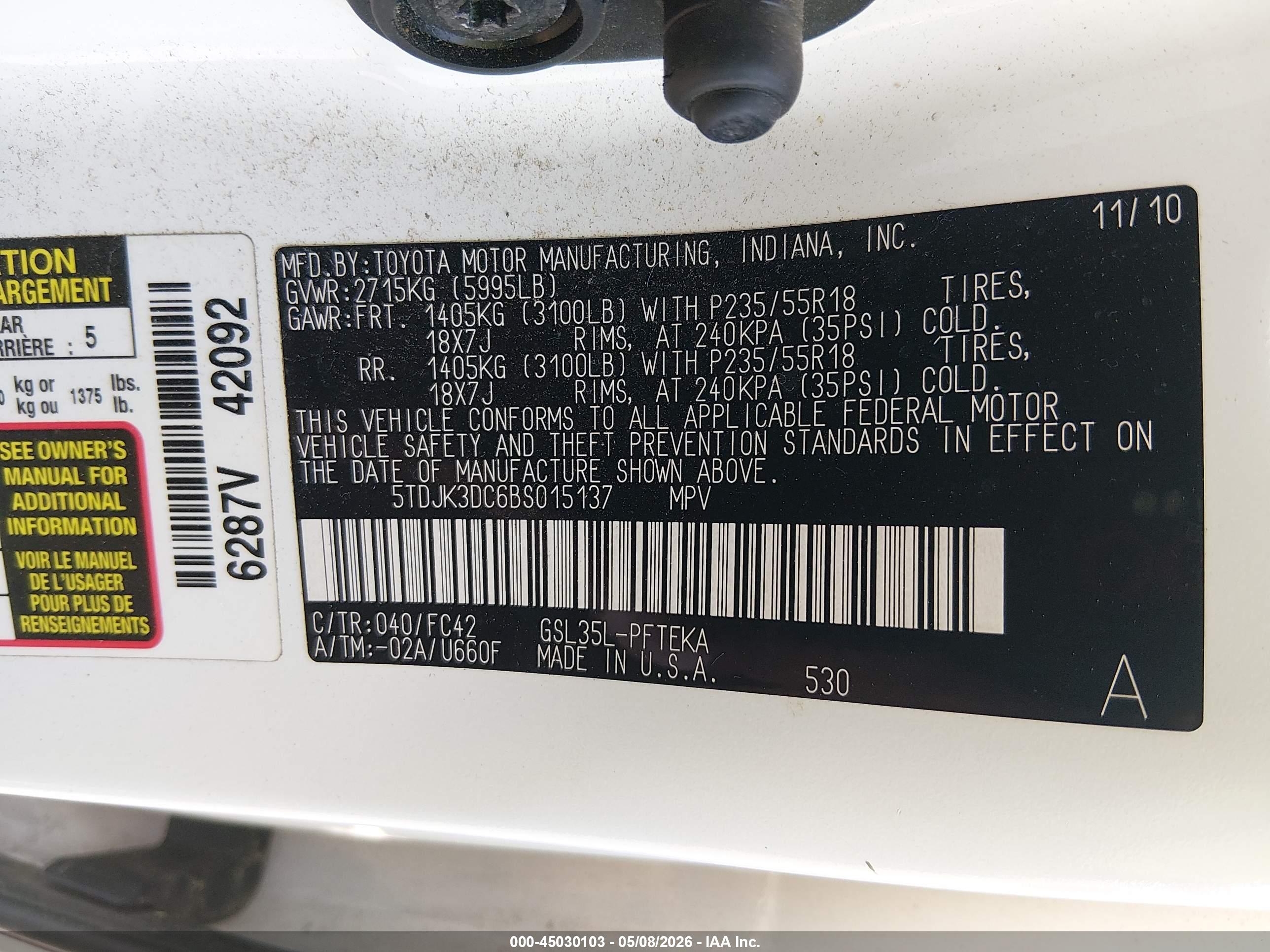 TOYOTA SIENNA image 9