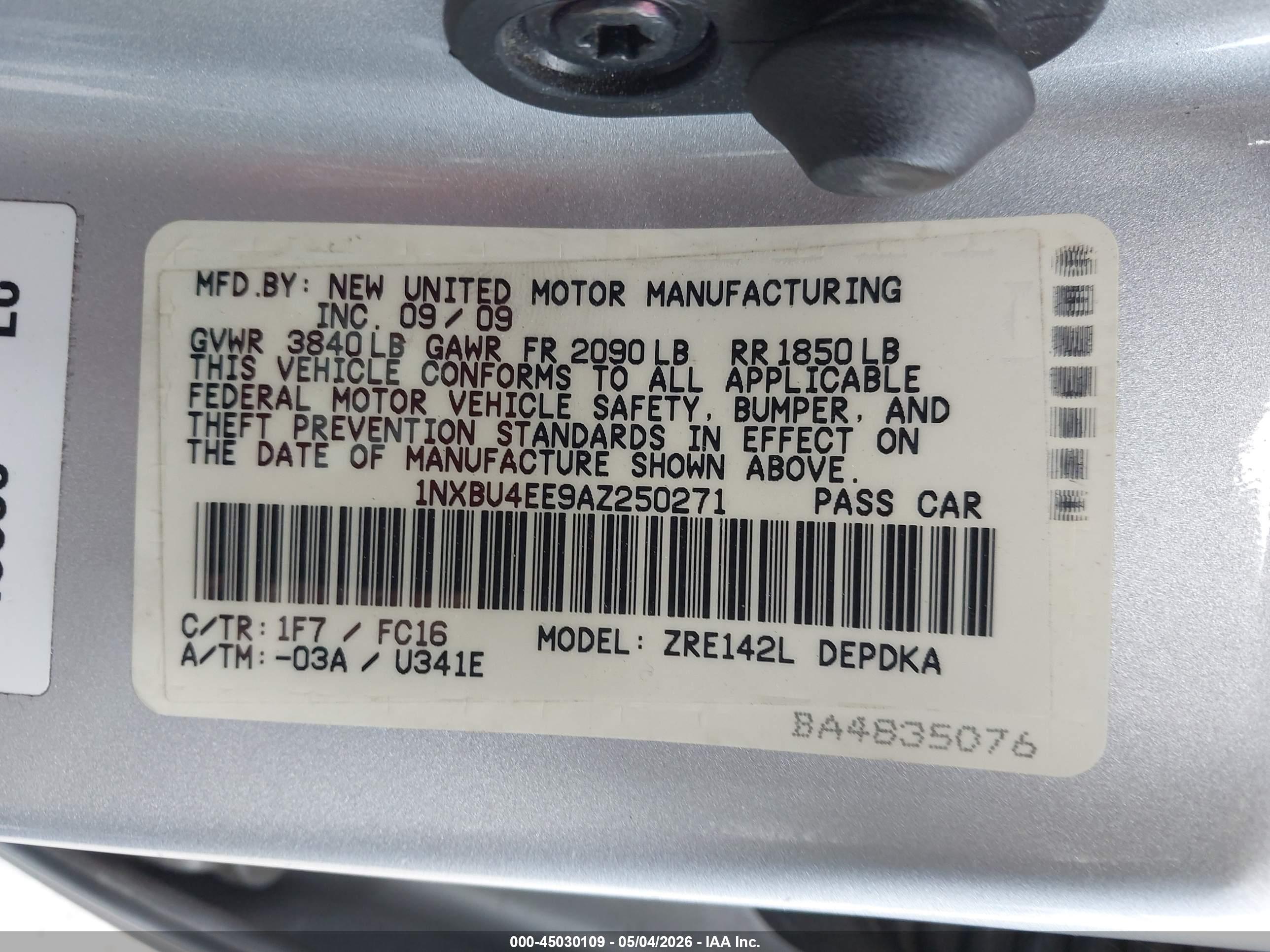 TOYOTA COROLLA image 9