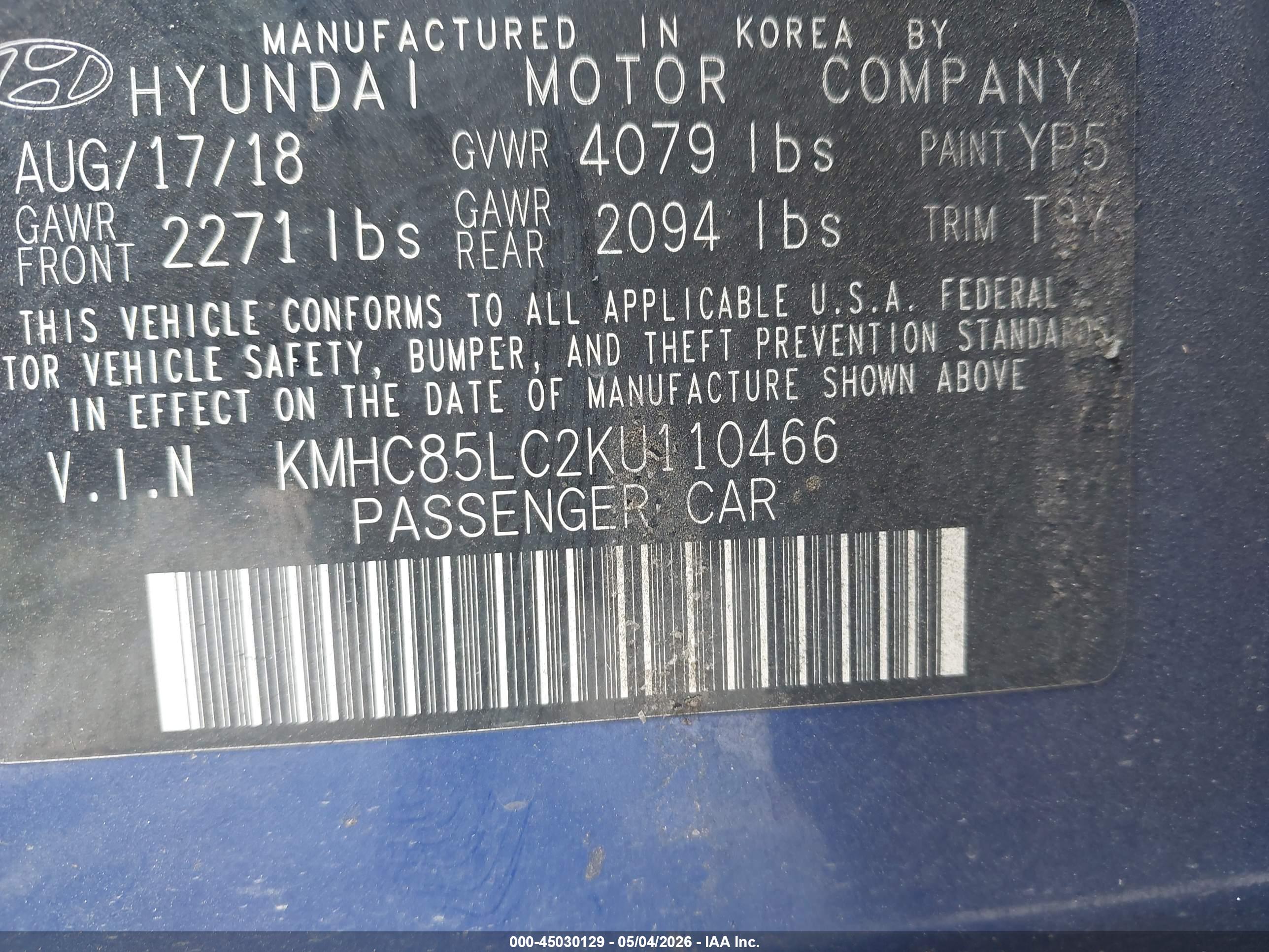 HYUNDAI IONIQ image 9