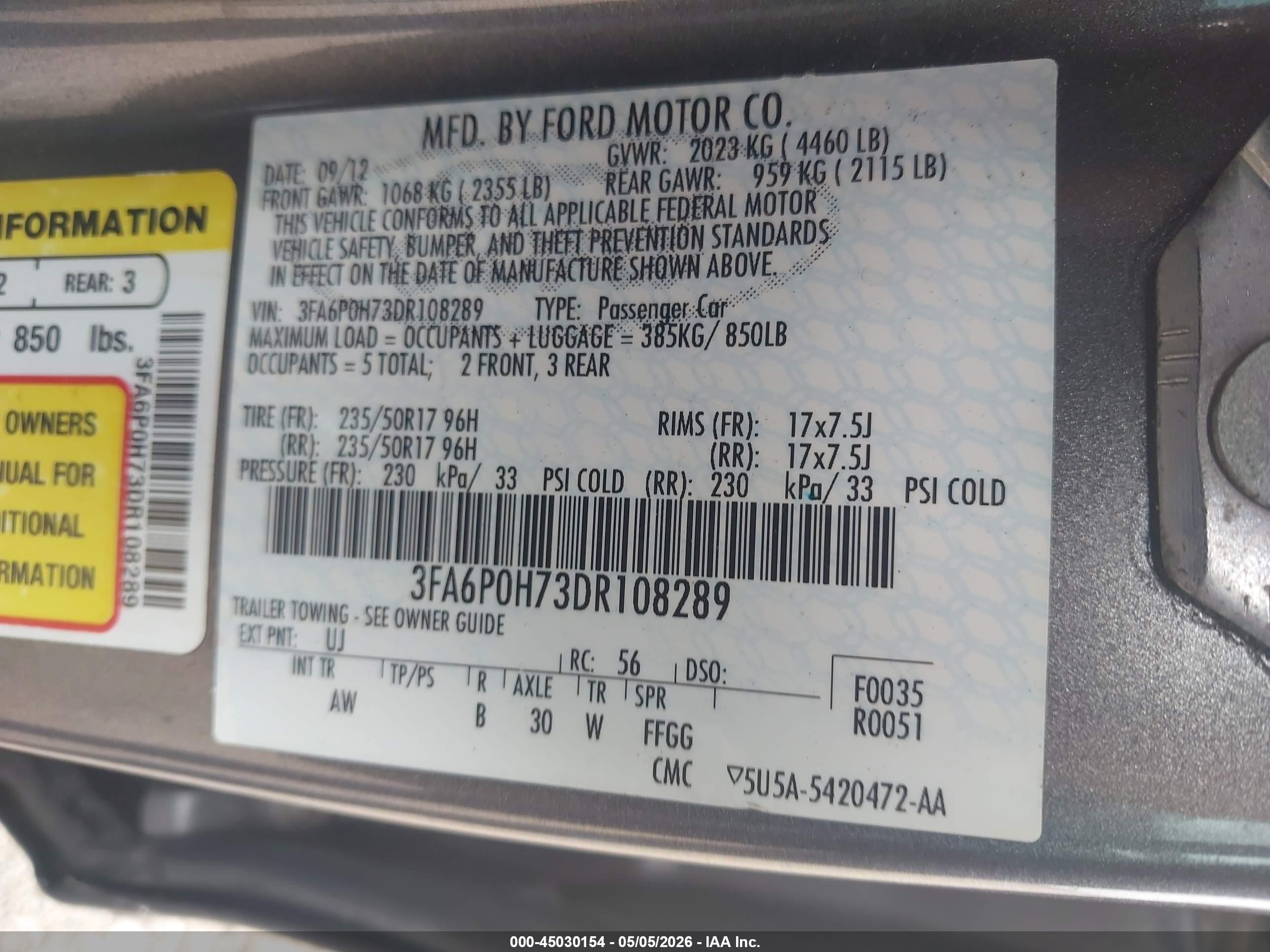 FORD FUSION image 9