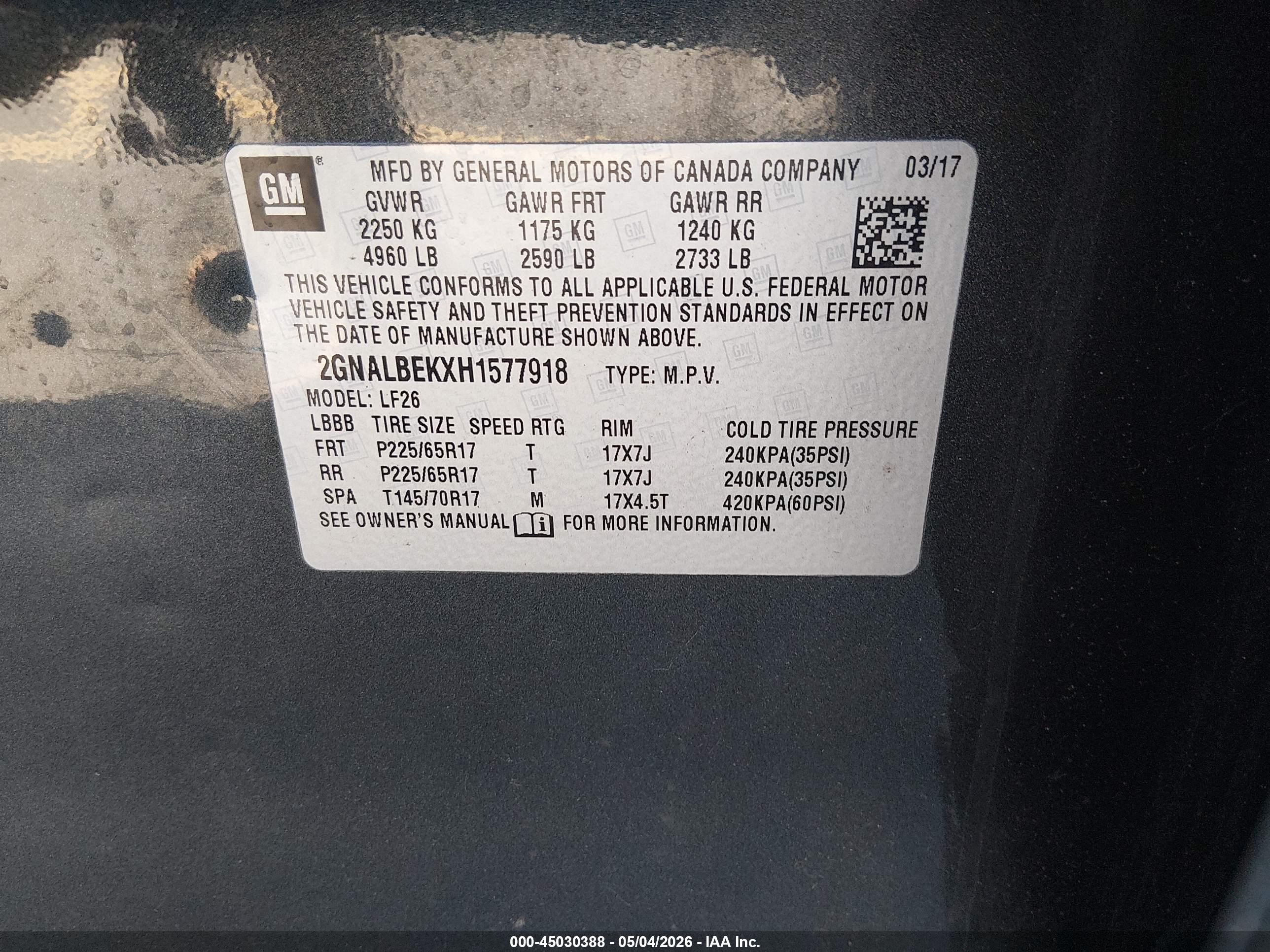 CHEVROLET EQUINOX image 9