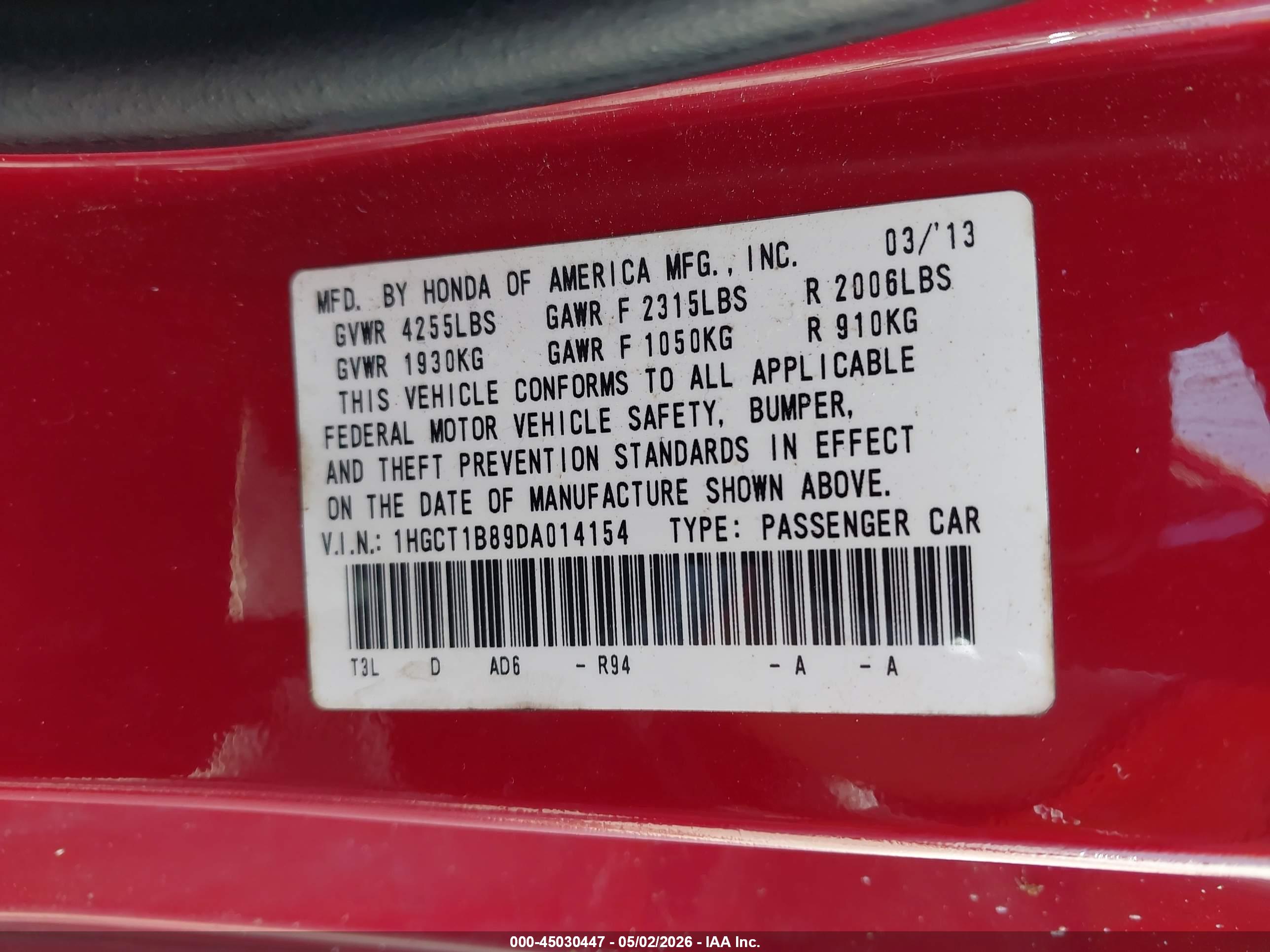 HONDA ACCORD image 9
