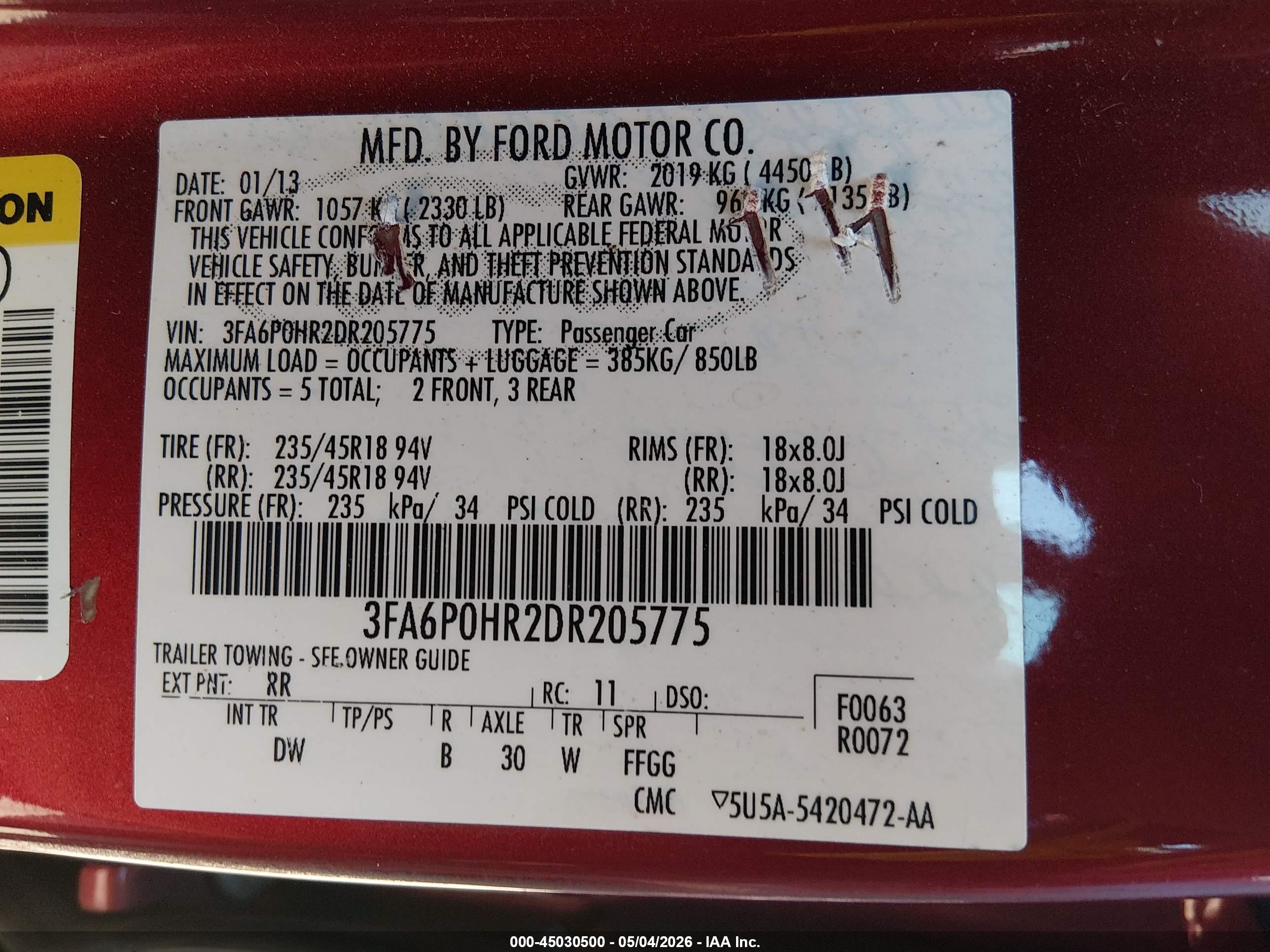 FORD FUSION image 9