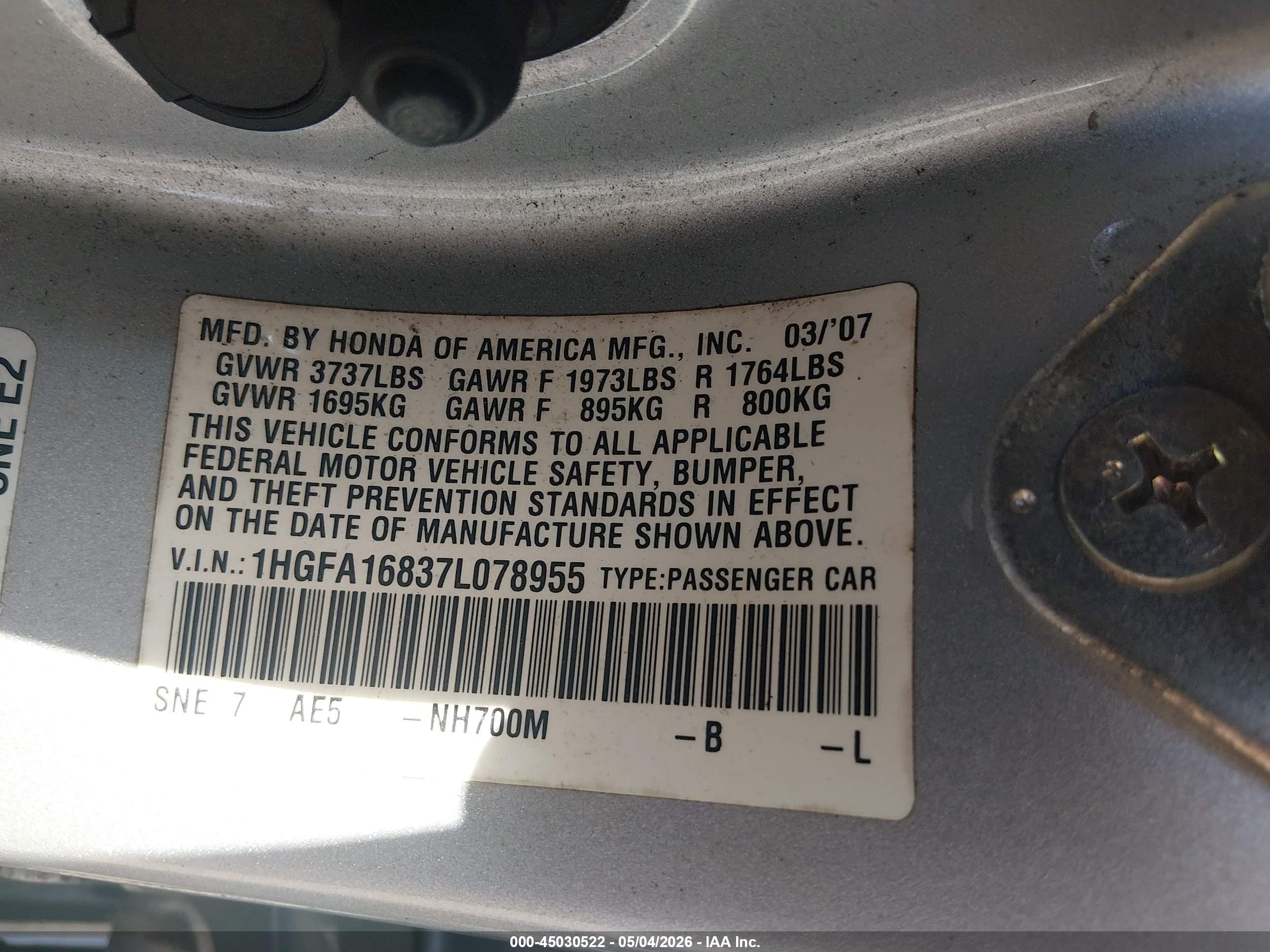 HONDA CIVIC image 9
