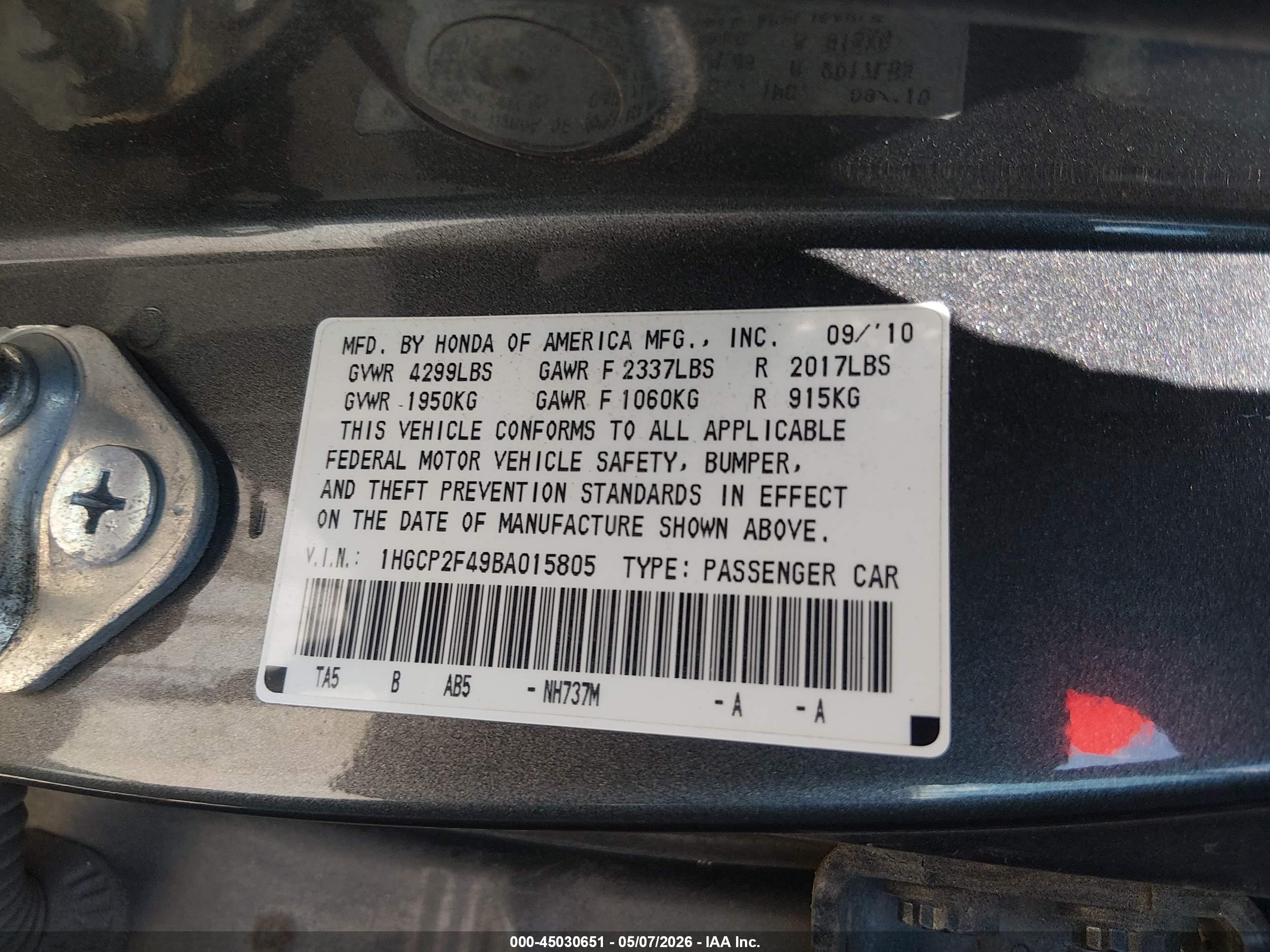 HONDA ACCORD image 9