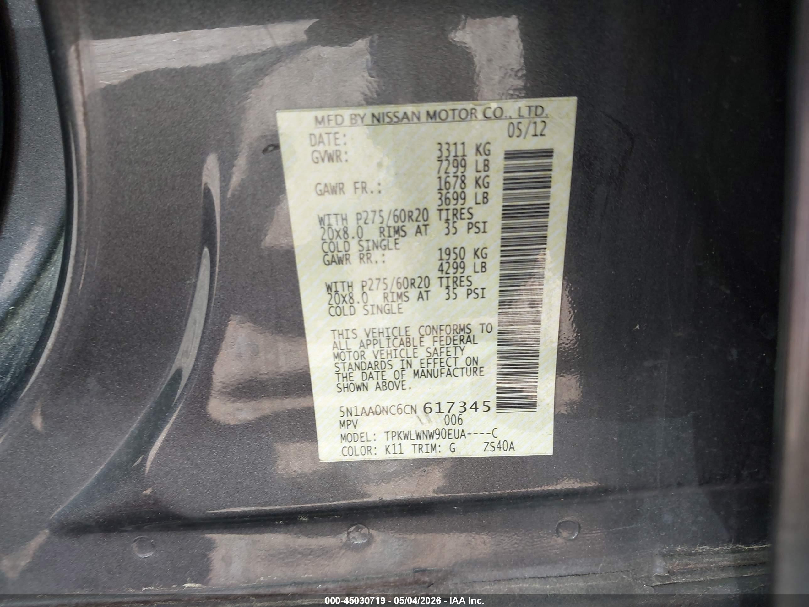 NISSAN ARMADA image 9
