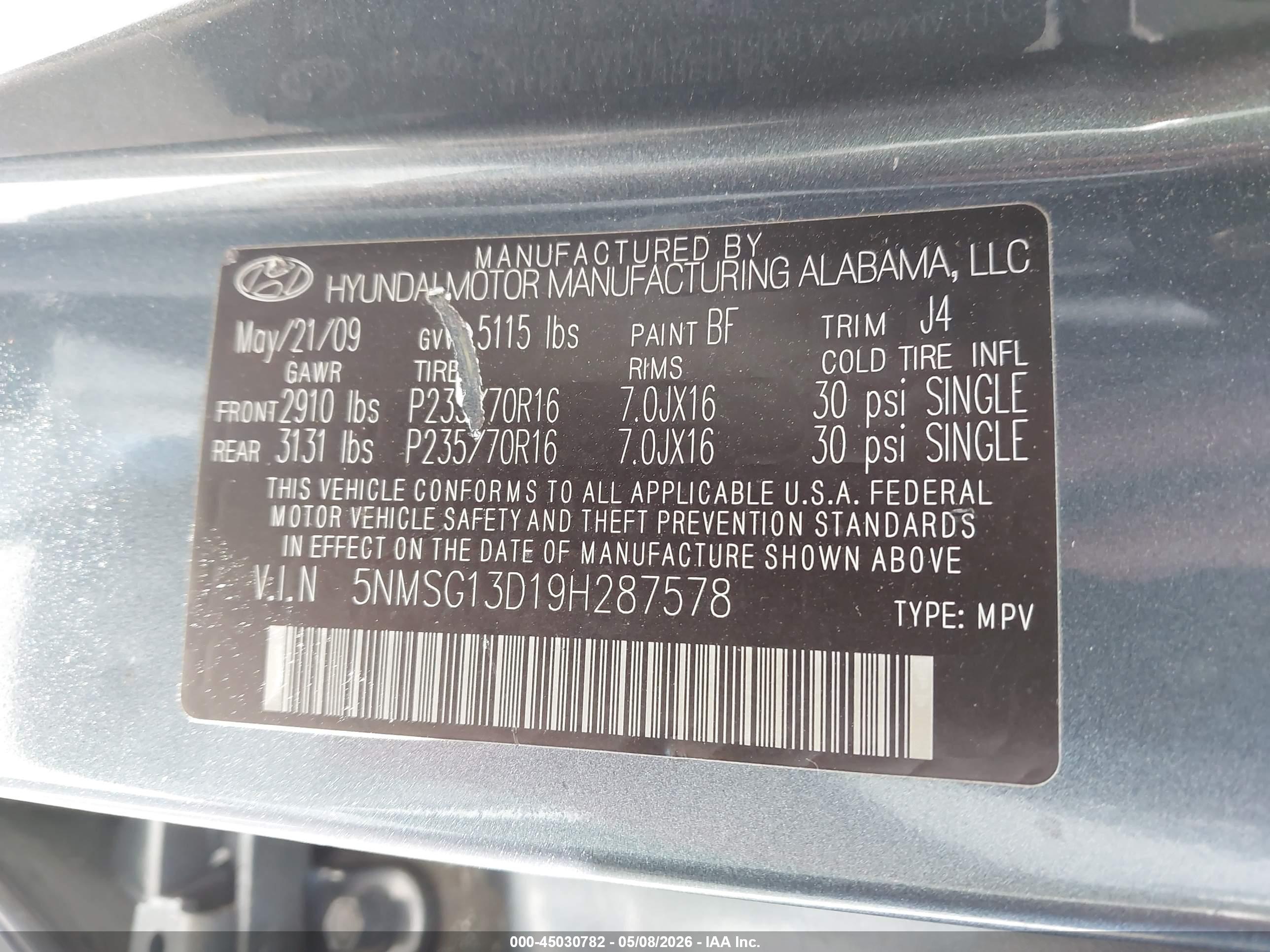 HYUNDAI SANTA image 9