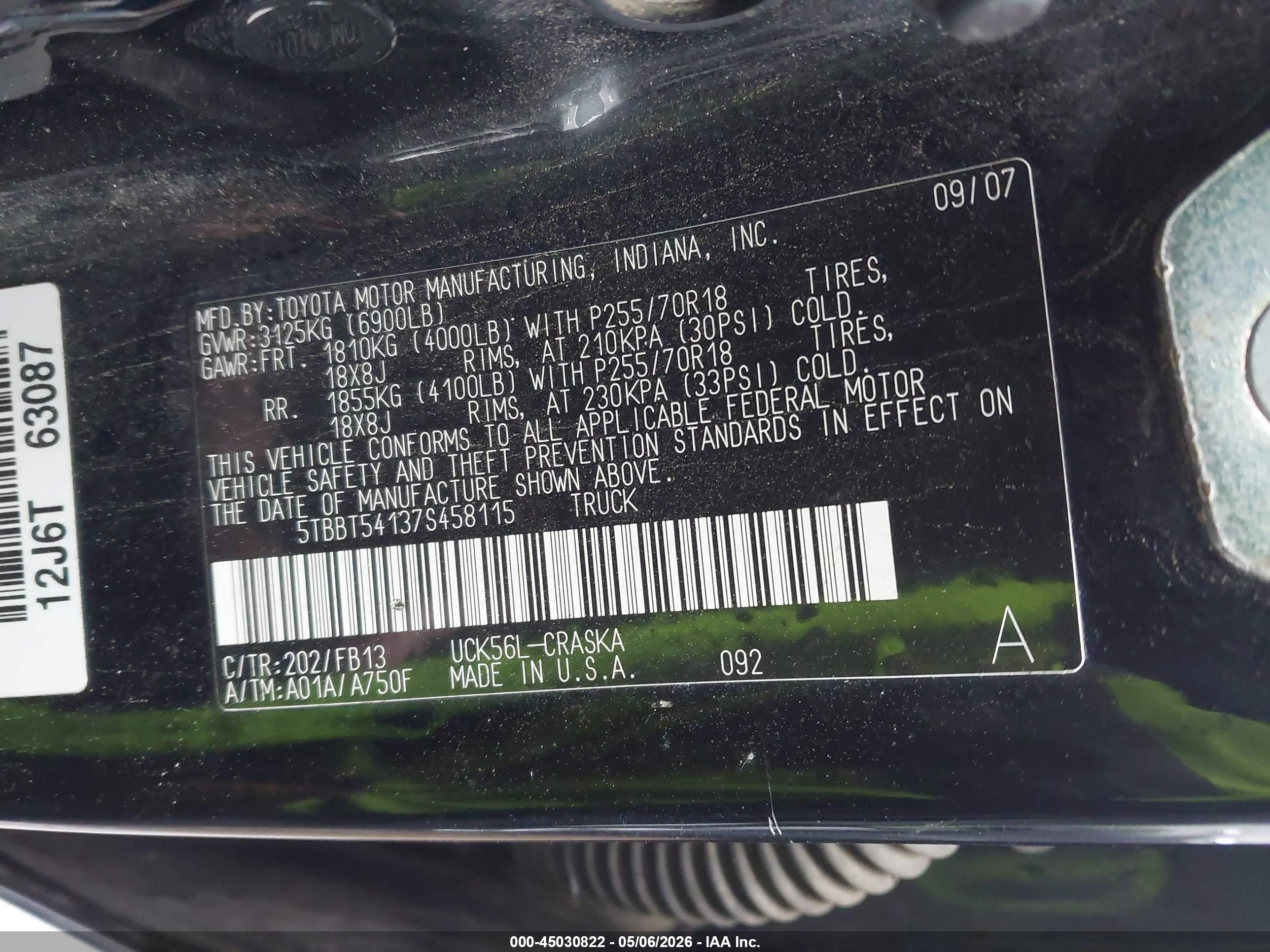 TOYOTA TUNDRA image 9
