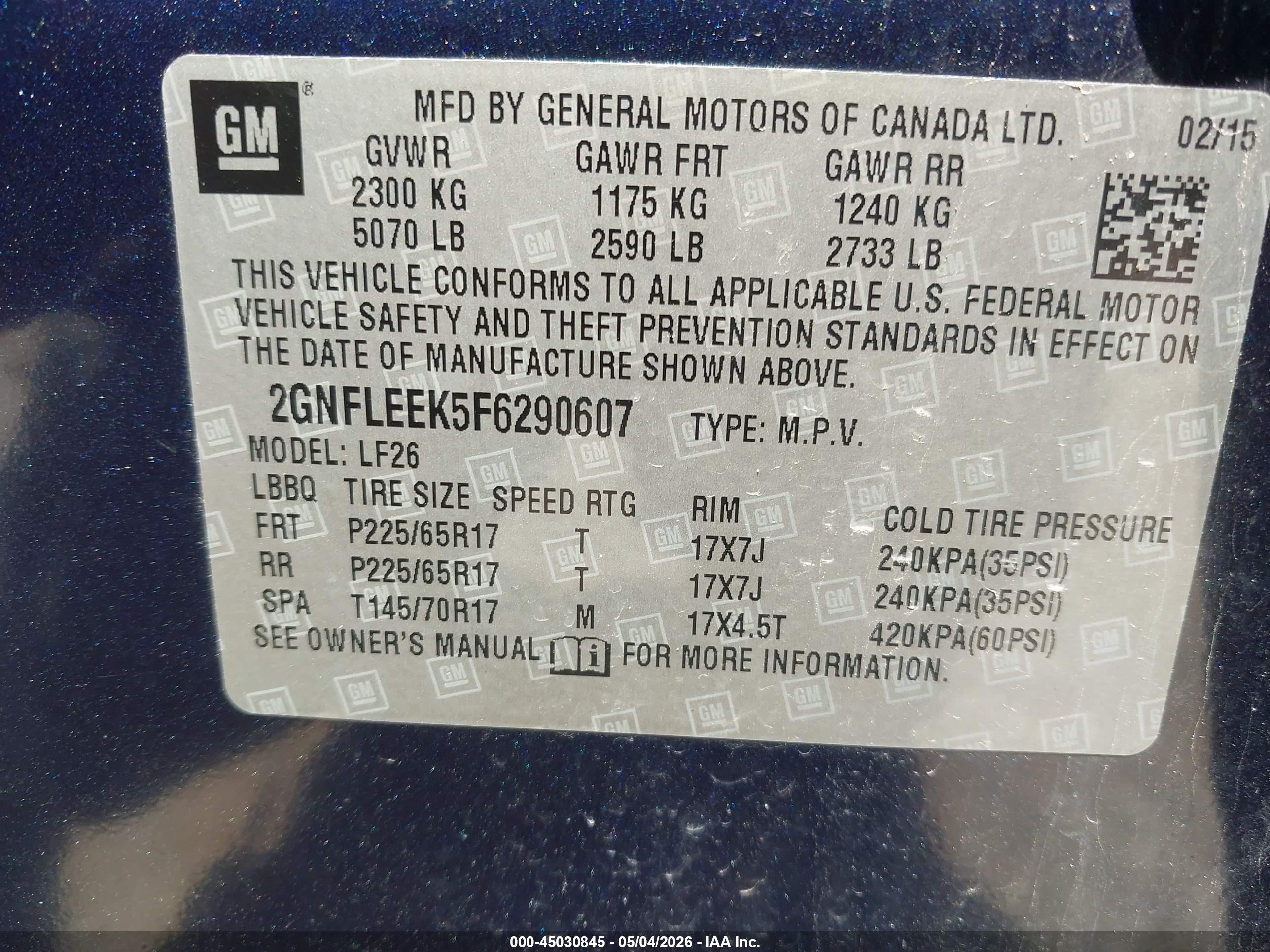 CHEVROLET EQUINOX image 9