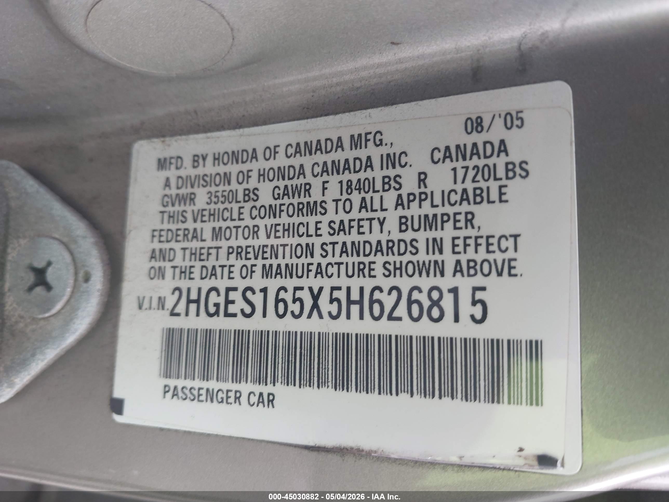 HONDA CIVIC image 9